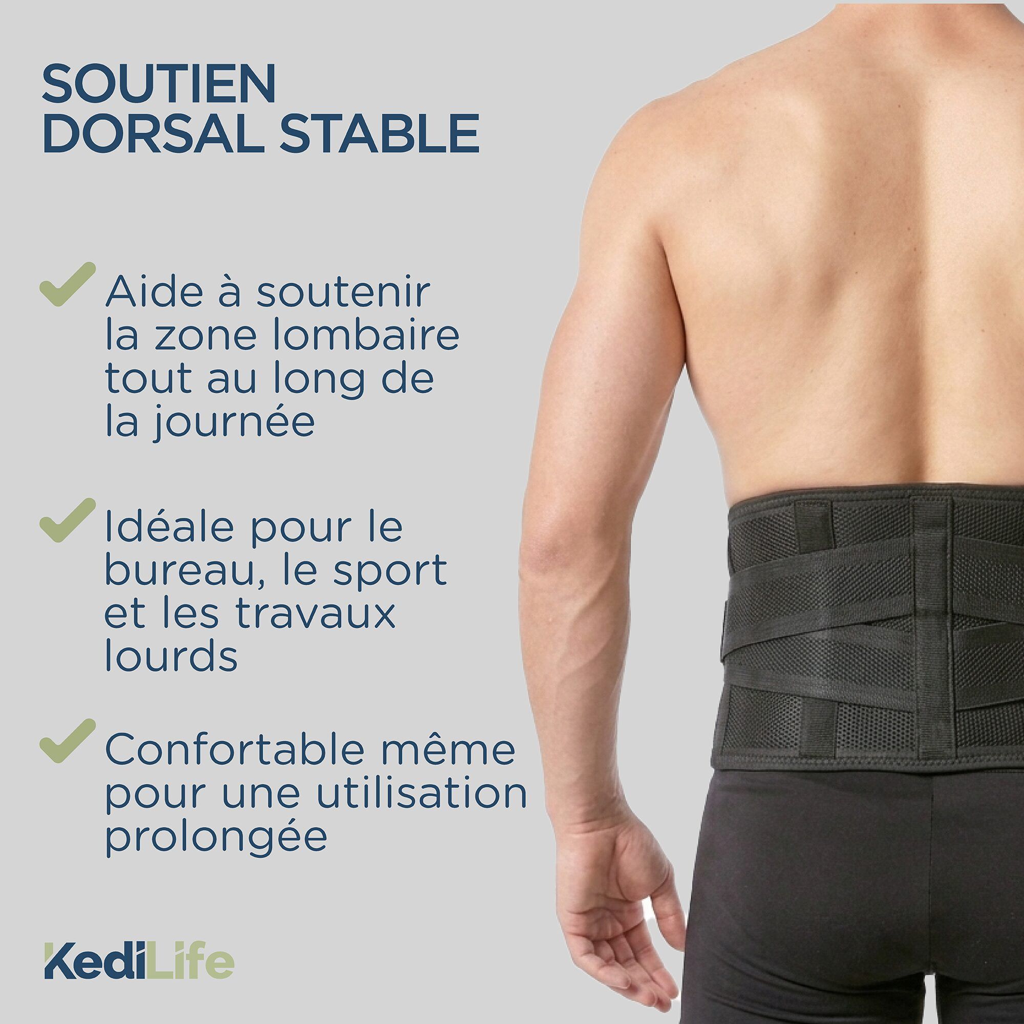 KediLife Ceinture de Soutien Lombaire