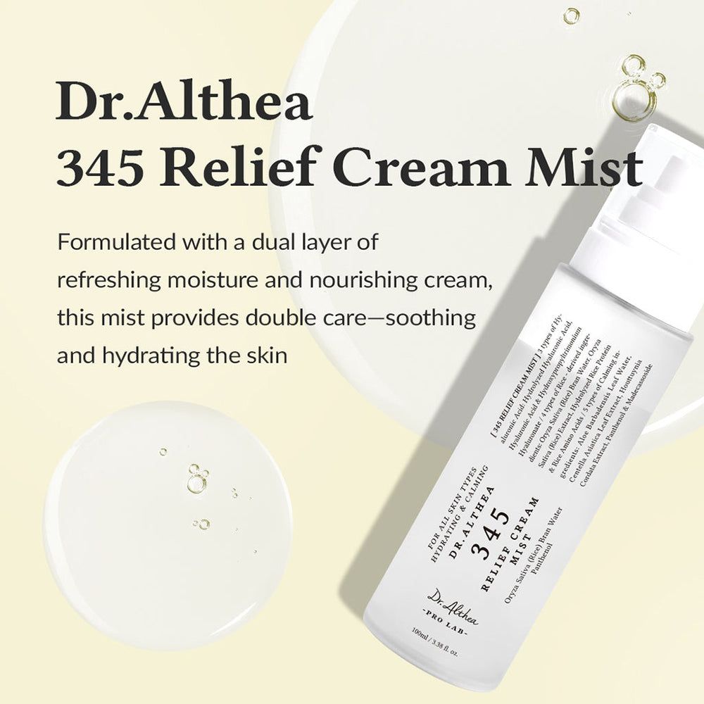 Dr. Althea 345 Relief Cream Mist - Hydraterende gezichtsnevel 100 ml