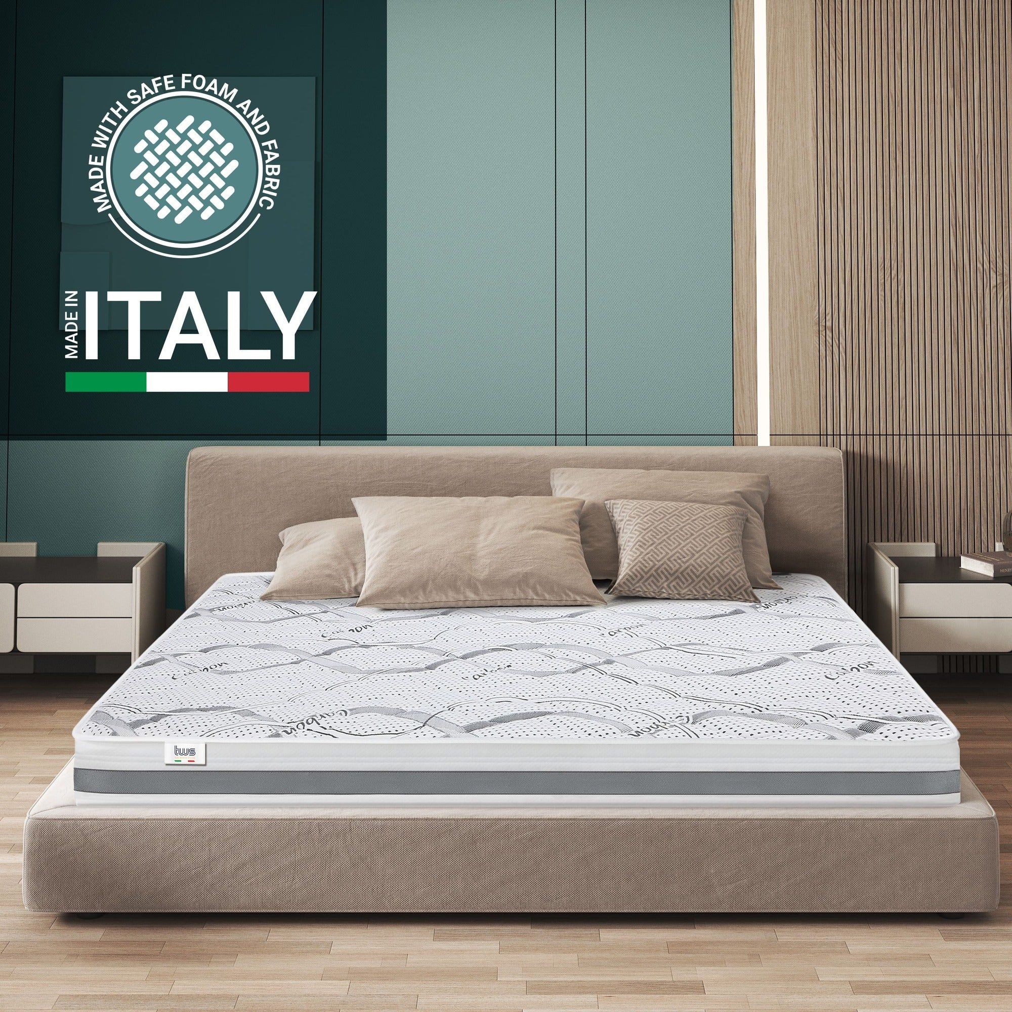 The White Stone Orthopedisch Matras 150x190 cm Medium Stevigheid | Hoogte 16 cm