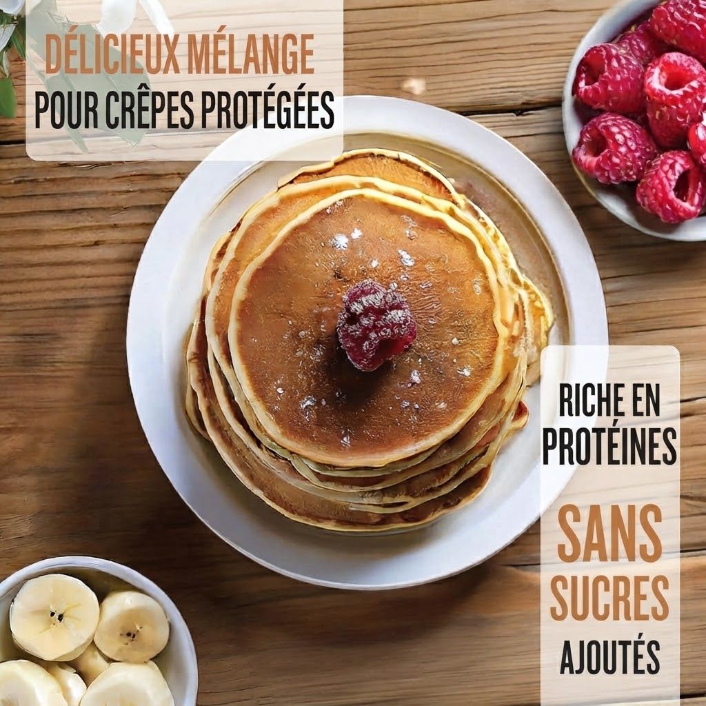 Pile de pancakes aux baies, mélange All Stars Pancake Protein.