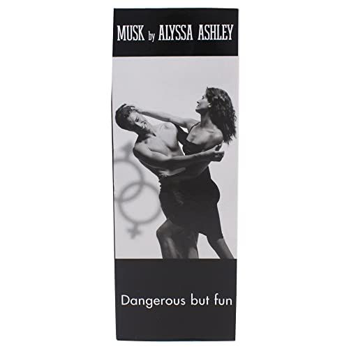 Alyssa Ashley Musk Eau de Toilette verpakking met afbeelding van een stel.