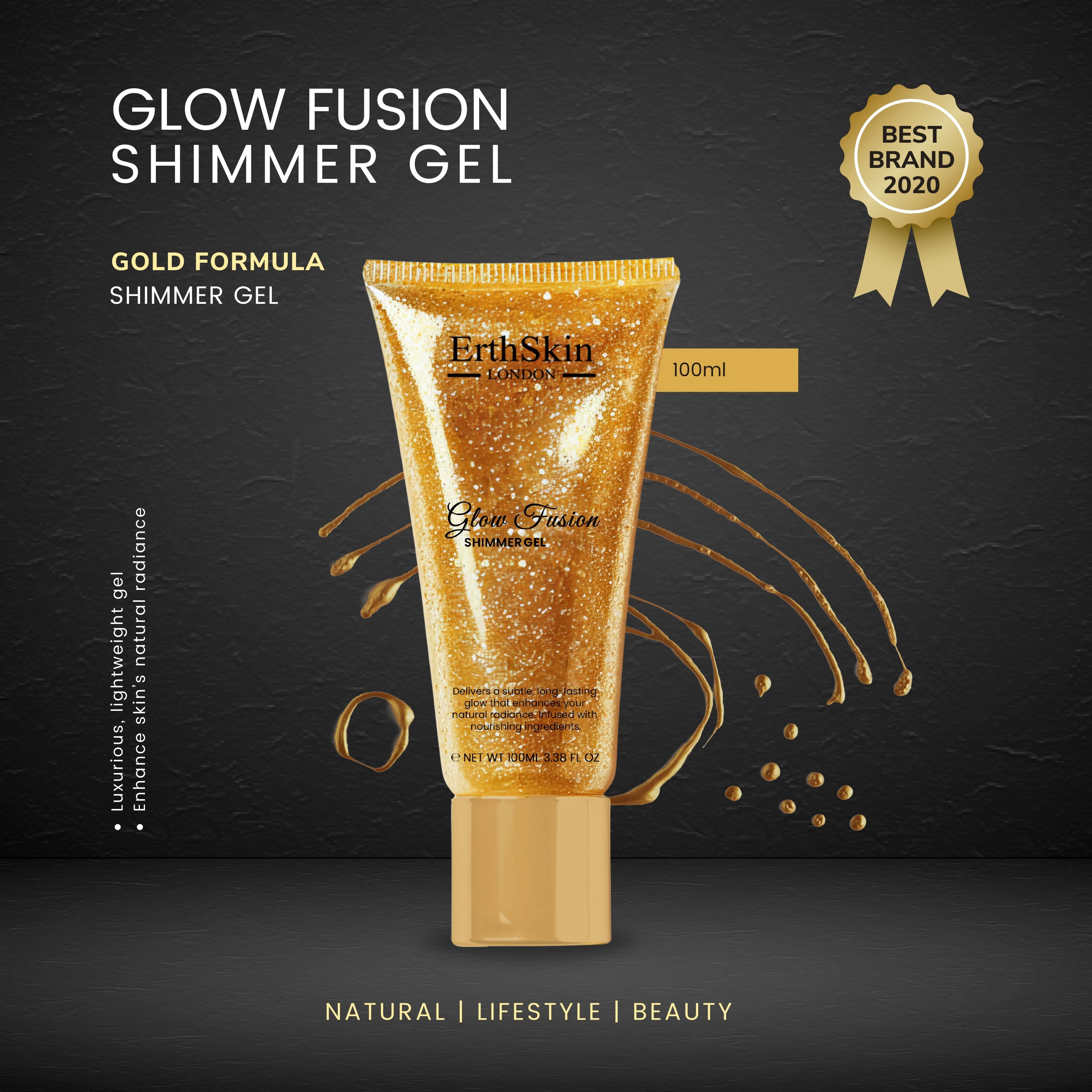 ErthSkin London Gel scintillant Glow Fusion