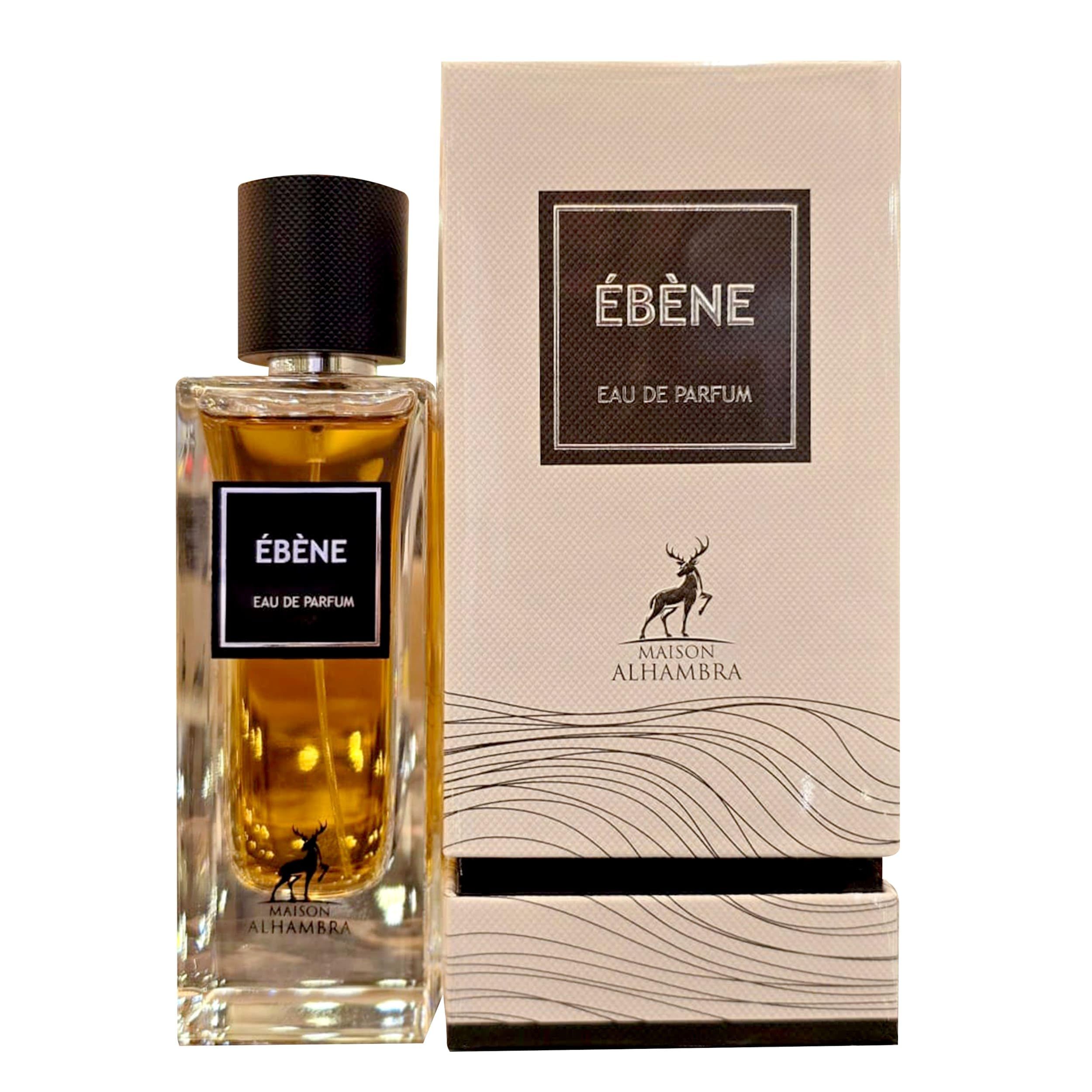 Maison Alhambra Ebène Eau de Parfum flacon et emballage.