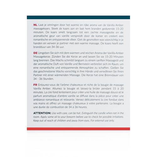 Tekst op witte achtergrond. Meertalige instructies en waarschuwingen. Bevat informatie over gebruik en ingrediënten.