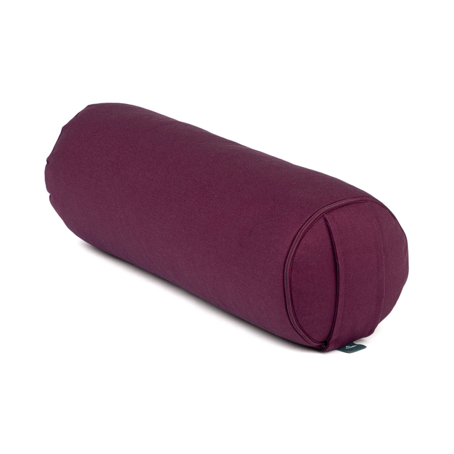 bodhi Yoga mini-bolter (rond), neck roll, ECO, écales de sarrasin aubergine