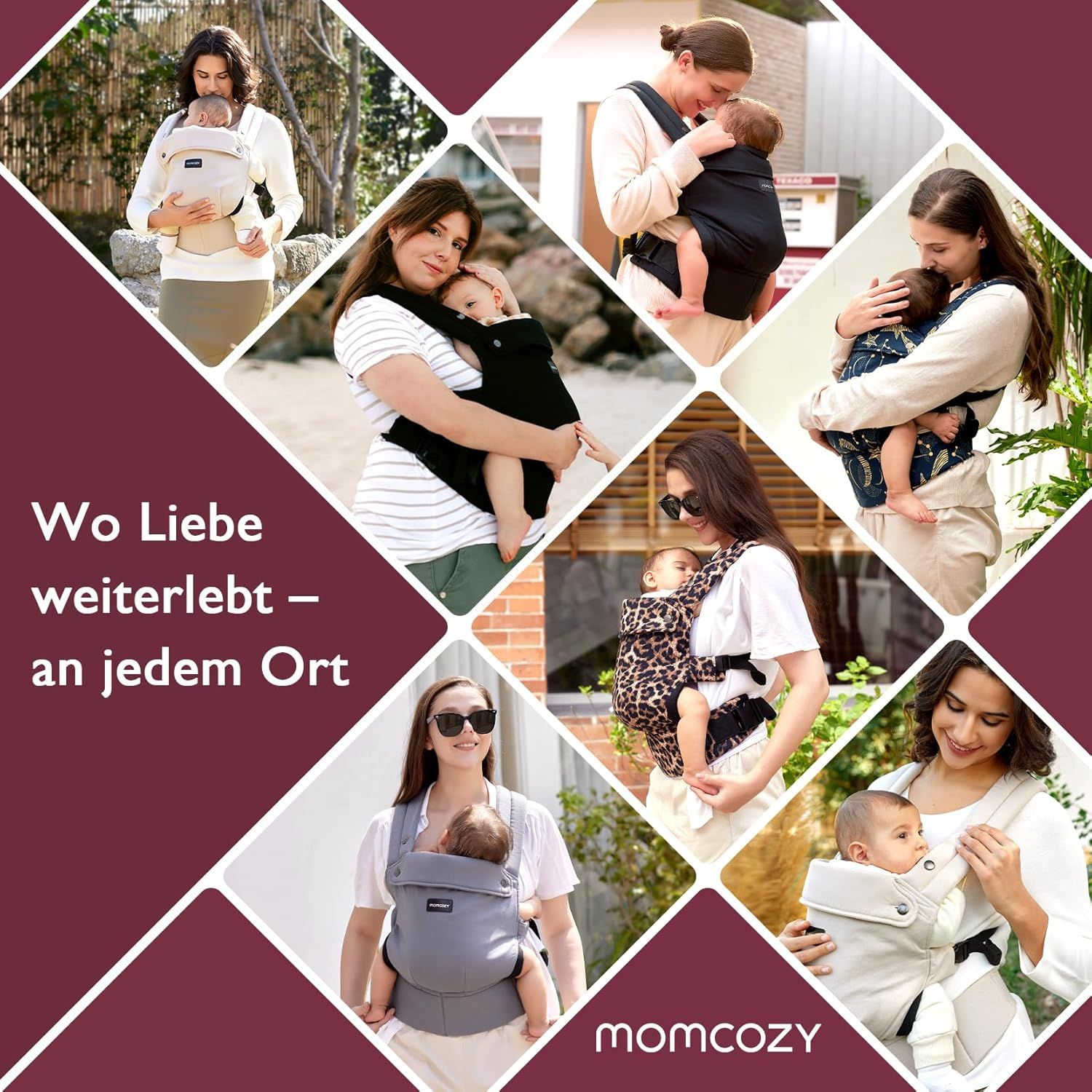 Momcozy Baby Draagzak – Licht & Ademend Luipaard
