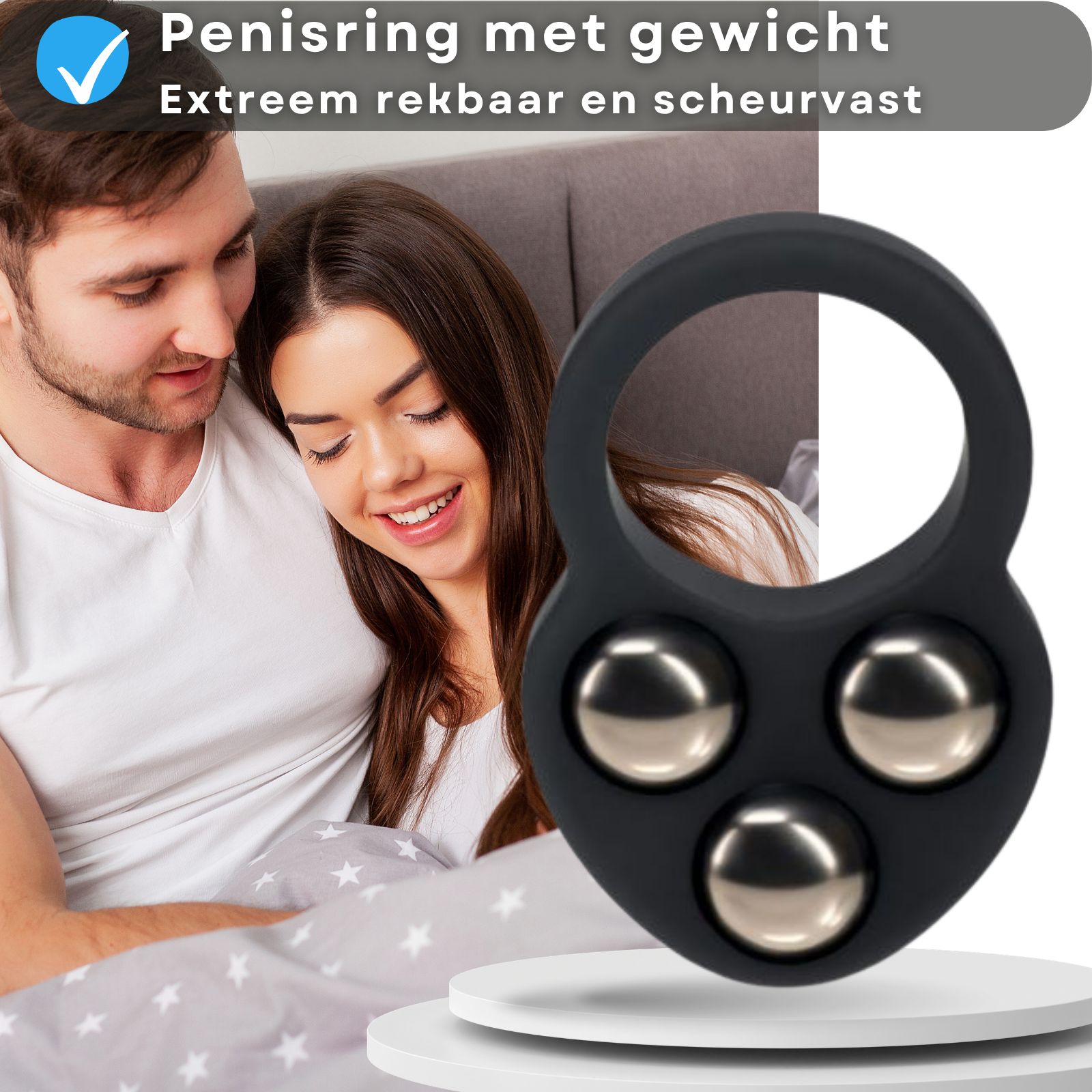 Lovelyness - Cockring met gewicht - Heavy - L