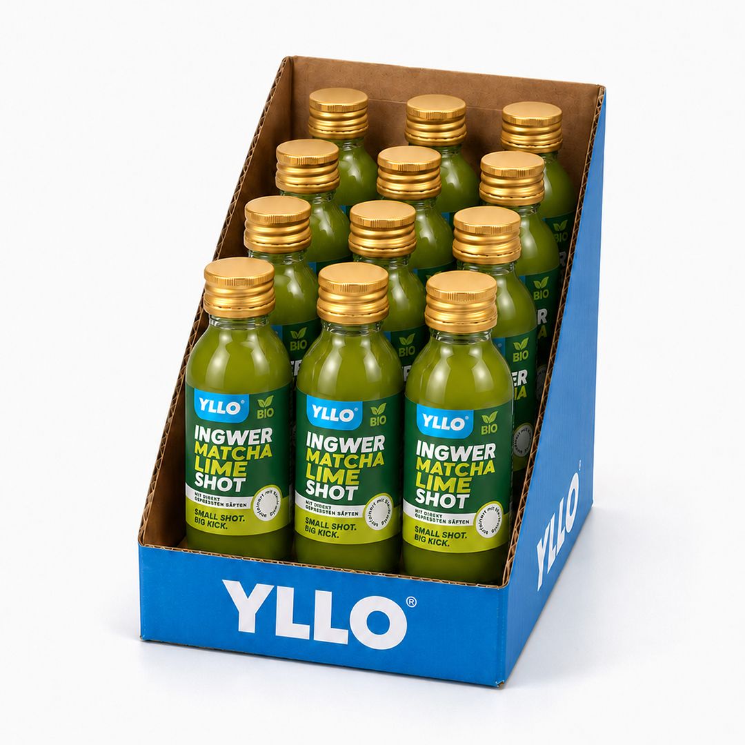 YILLO Bio Gember Matcha Limoen Shot
