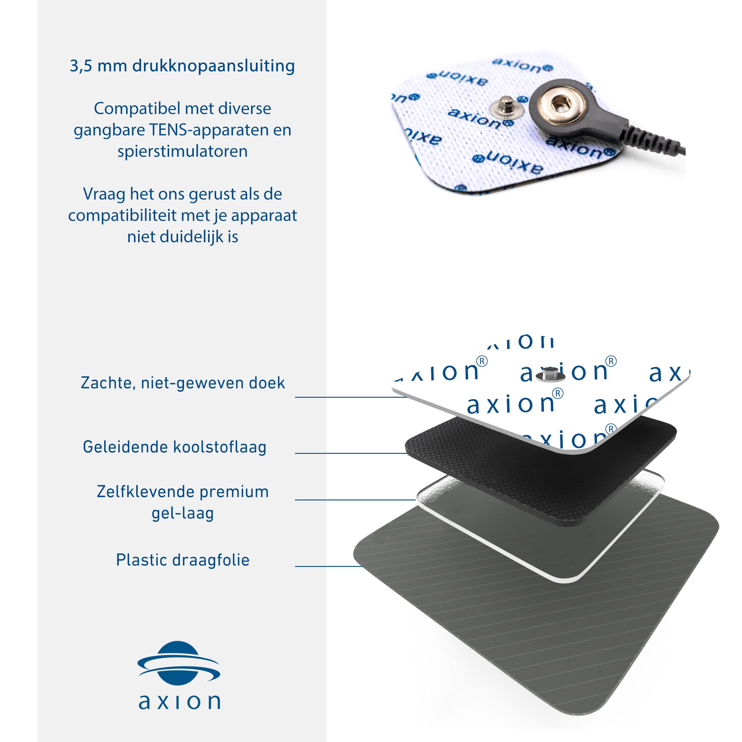 axion® zelfklevende nekelektrode