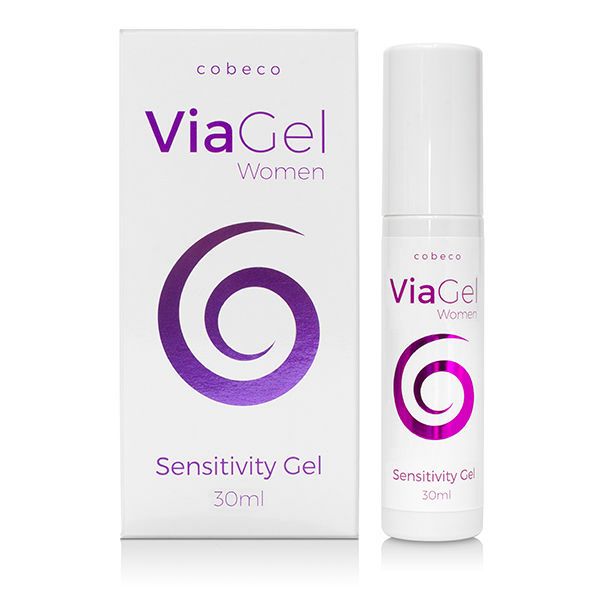 Flacon et emballage Cobeco ViaGel Women Sensitivity Gel, 30ml.