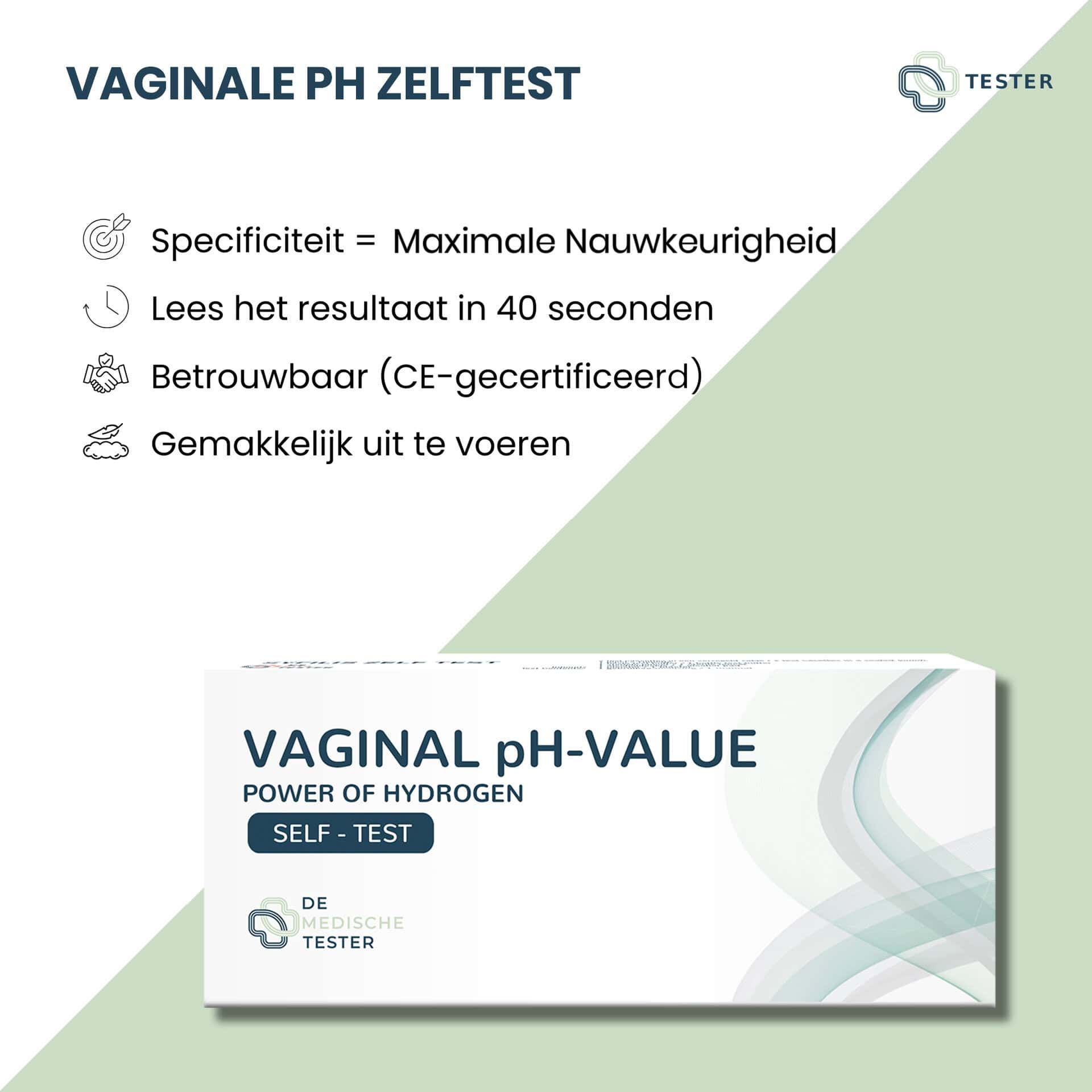 Tester - Vaginale pH zelftest - controleer thuis je vaginale flora
