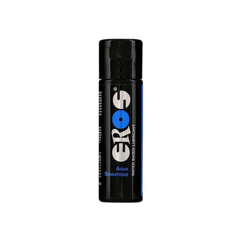 Eros Gleitgel Aqua Sensations, watergedragen glijmiddel in zwarte fles.