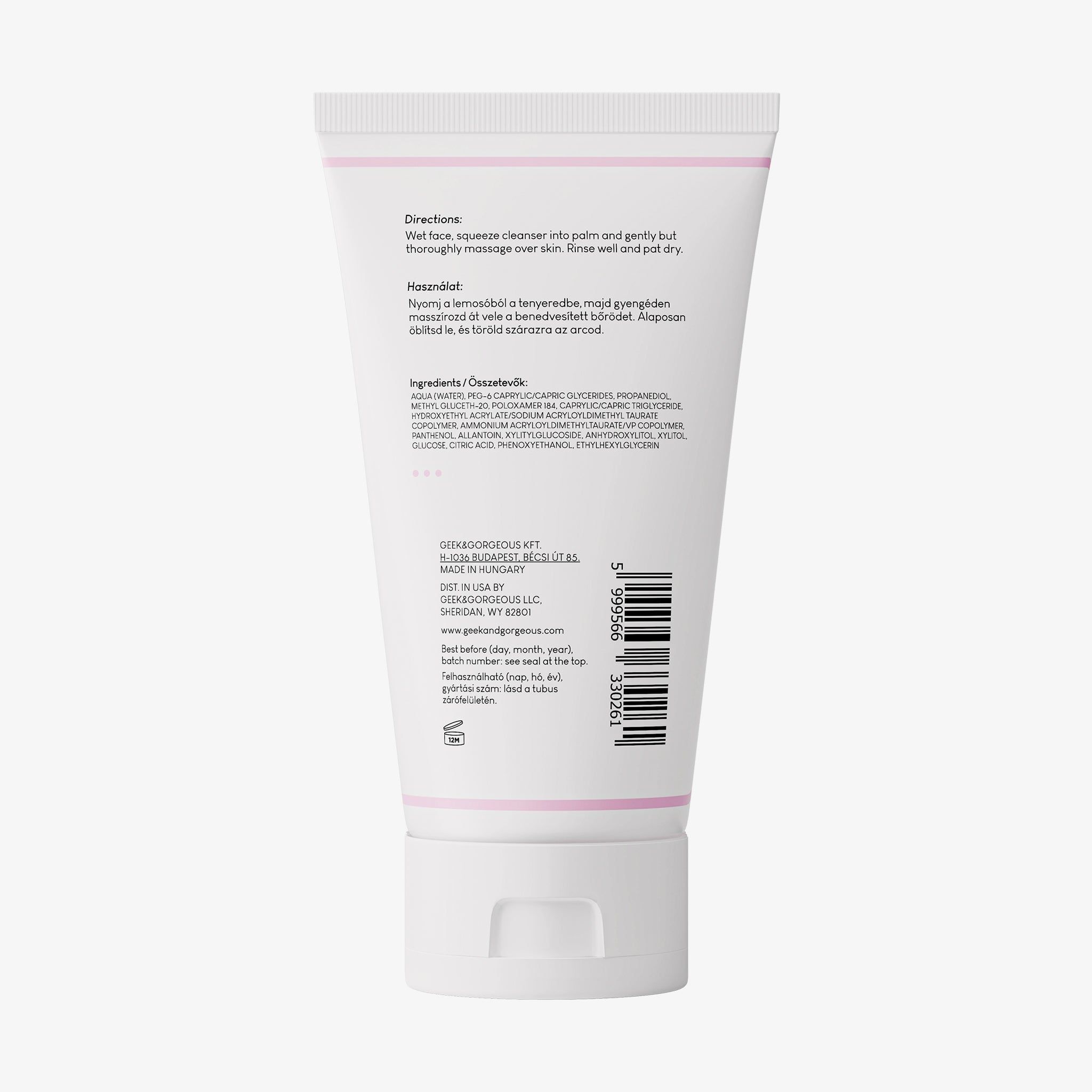 Geek & Gorgeous  Jelly Joker – Nettoyant doux pour peau propre et protégée