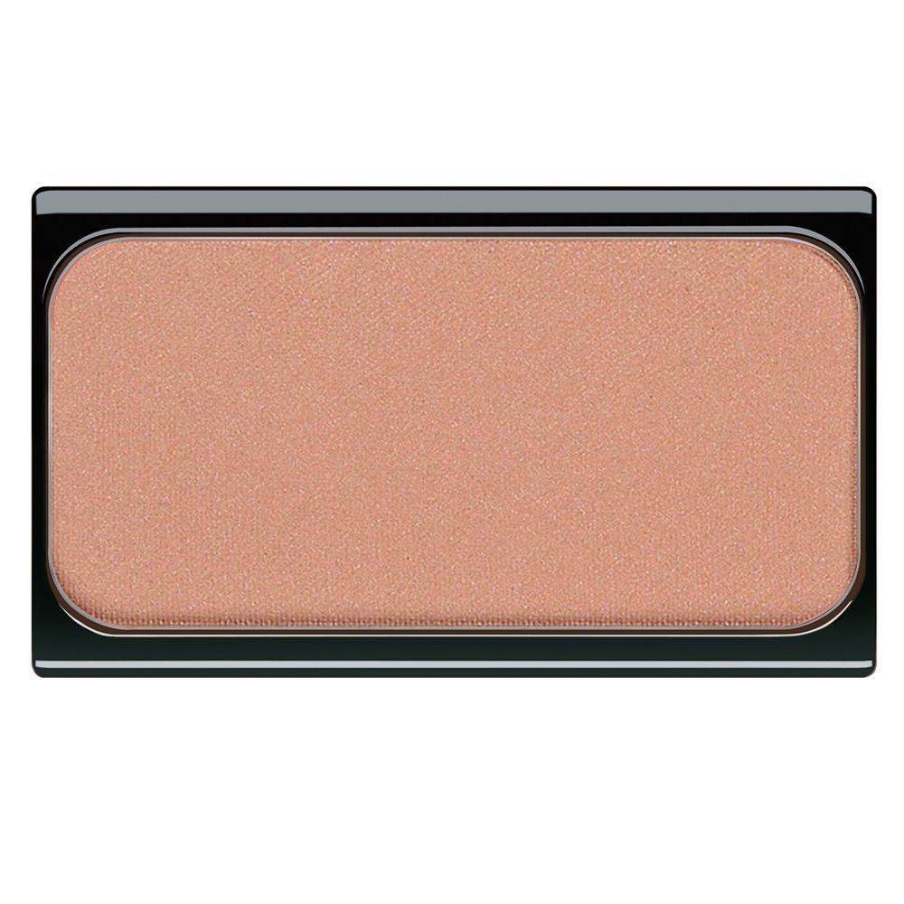 Blush in rechthoekige vorm met zwart frame. De kleur is lichtbruin.