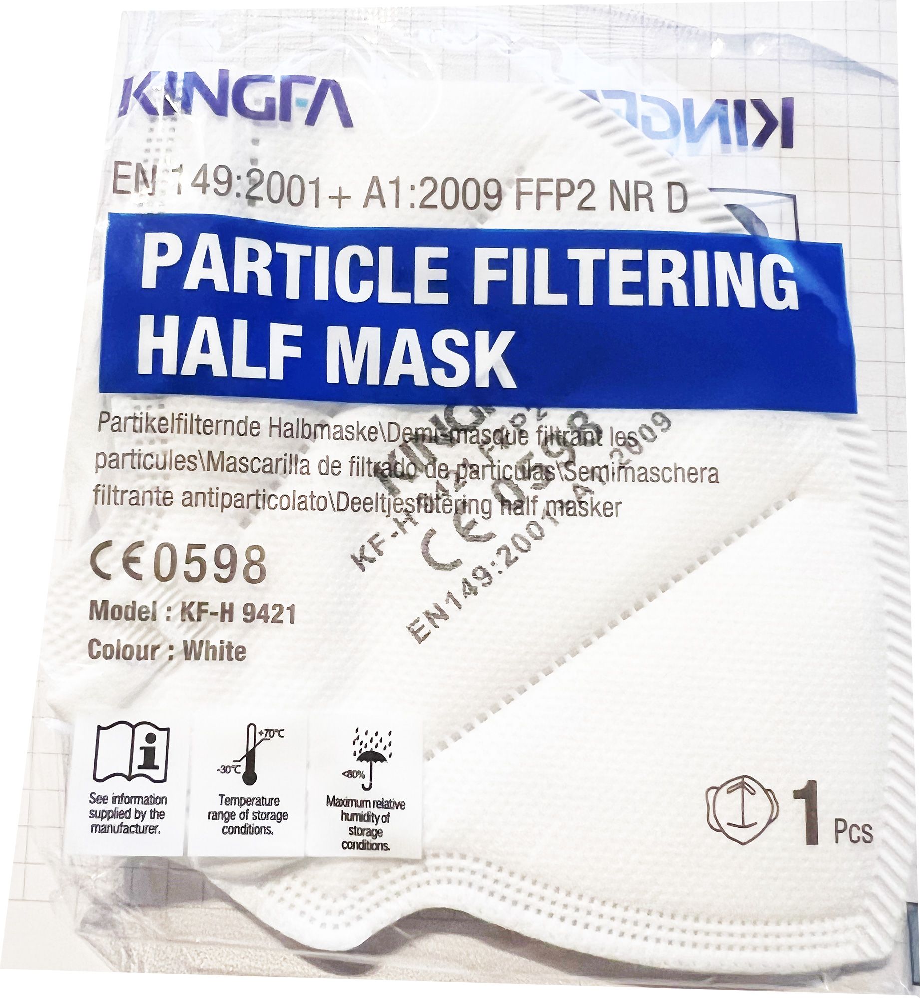 Kingfa Masque de protection FFP2