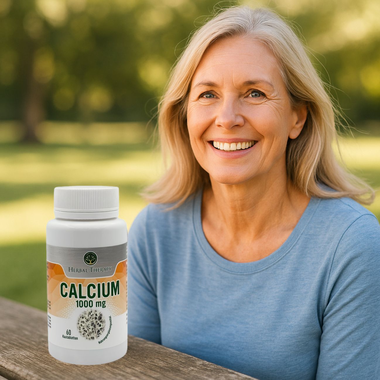 Herbal Therapy Calcium 1000 mg hoge dosering 60 tabletten