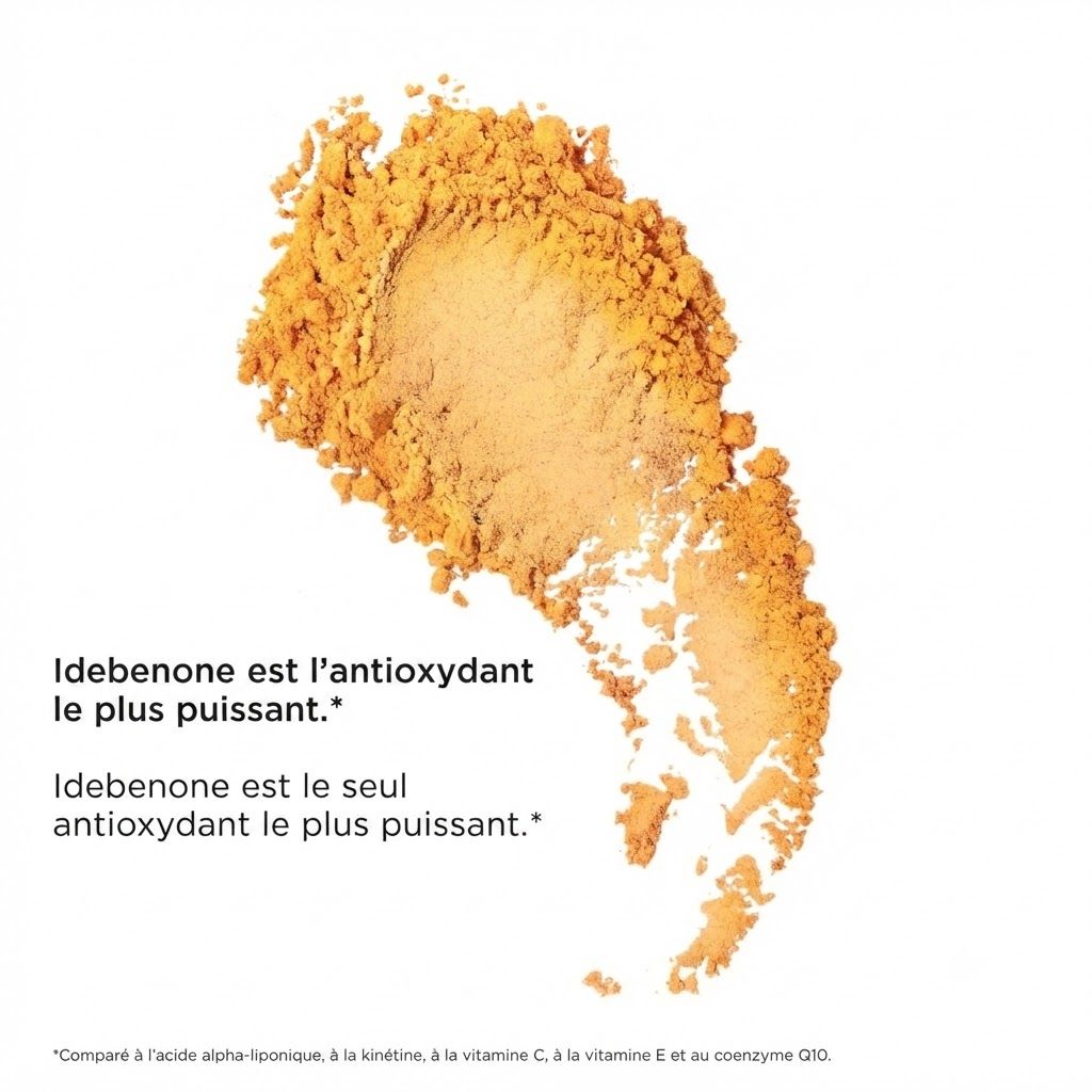Une poudre fine jaune-orange disposée en tas sur fond blanc.