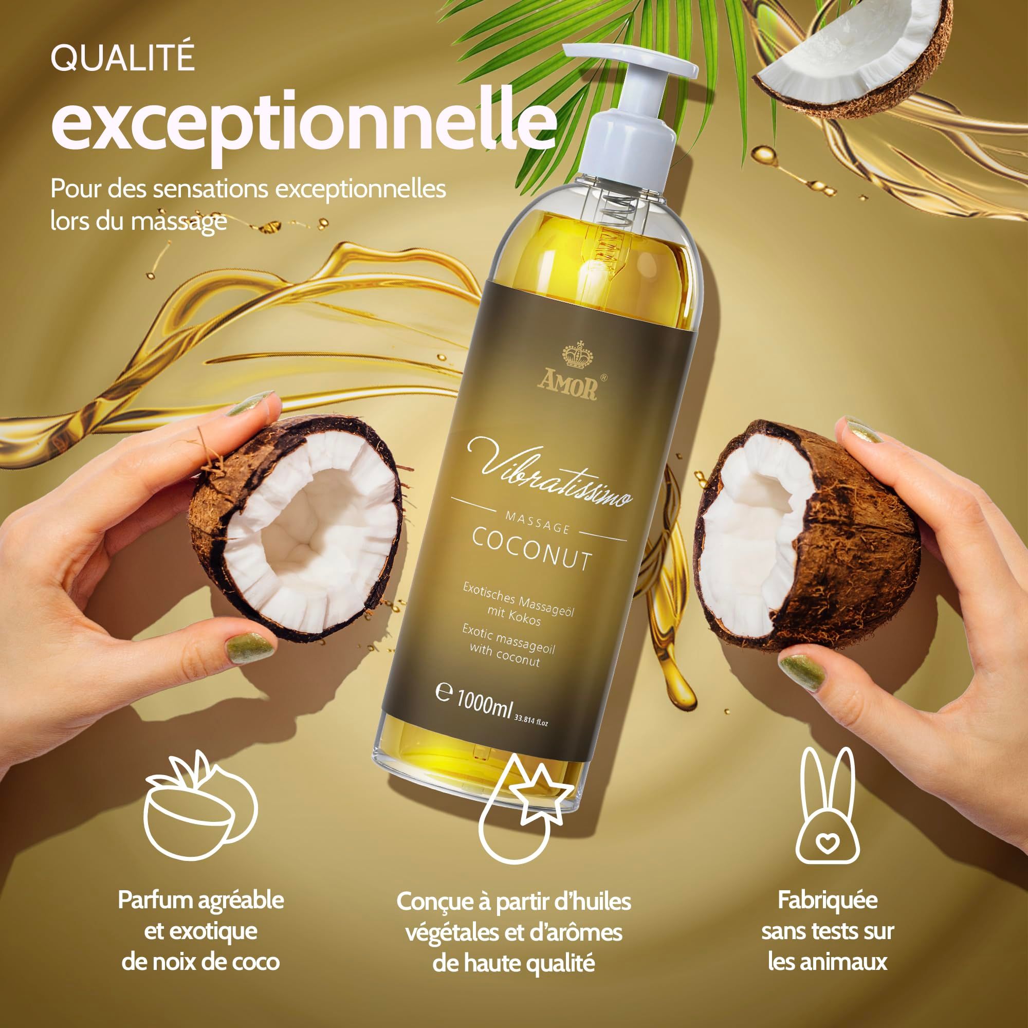 Vibratissimo Huile de Massage Coconut