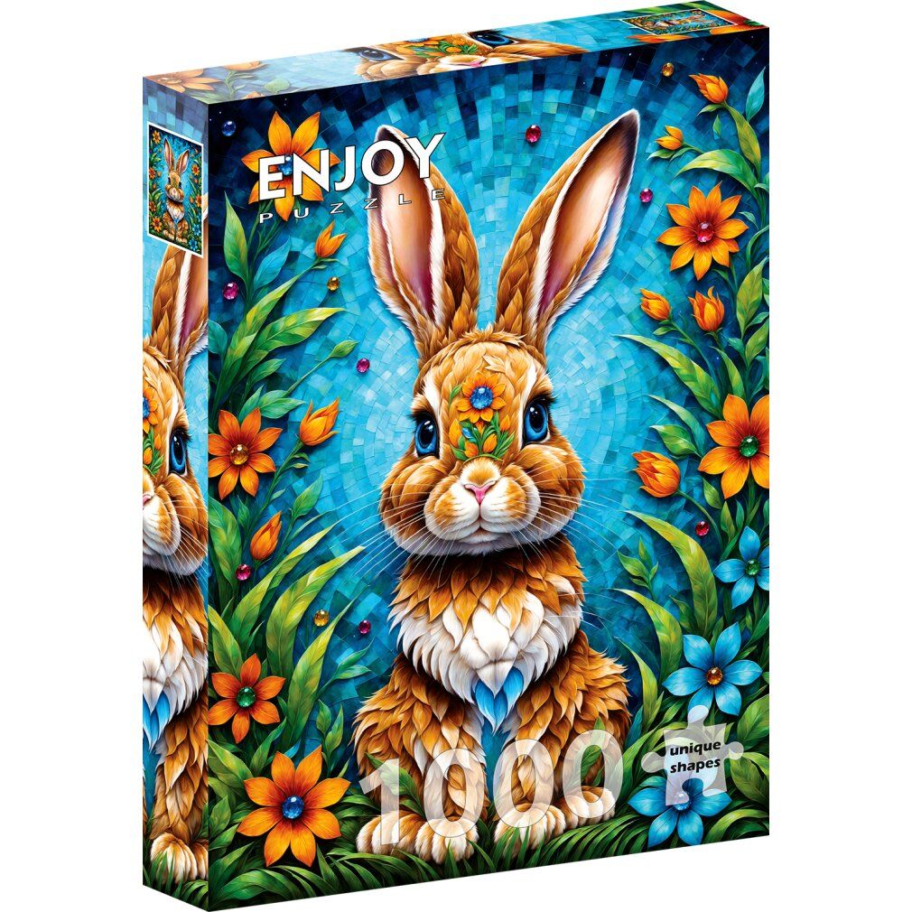 enjoy Puzzle Jardin Lapin 1000 pièces