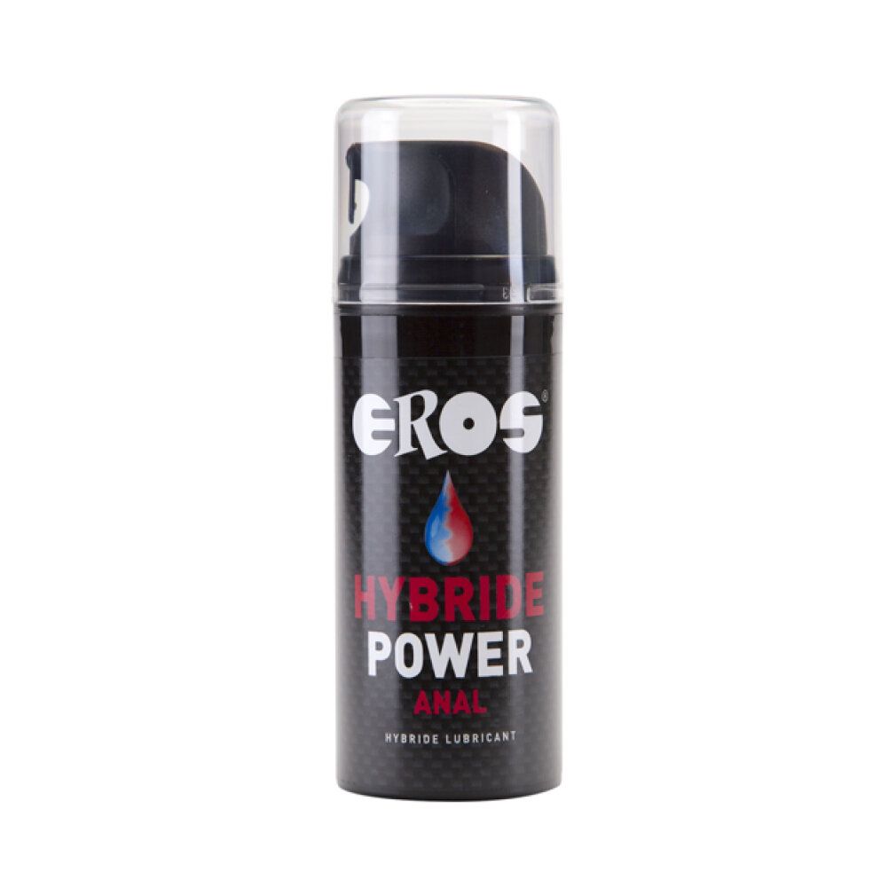 Flacon de gel lubrifiant Eros Power Hybrid Anal avec pompe.