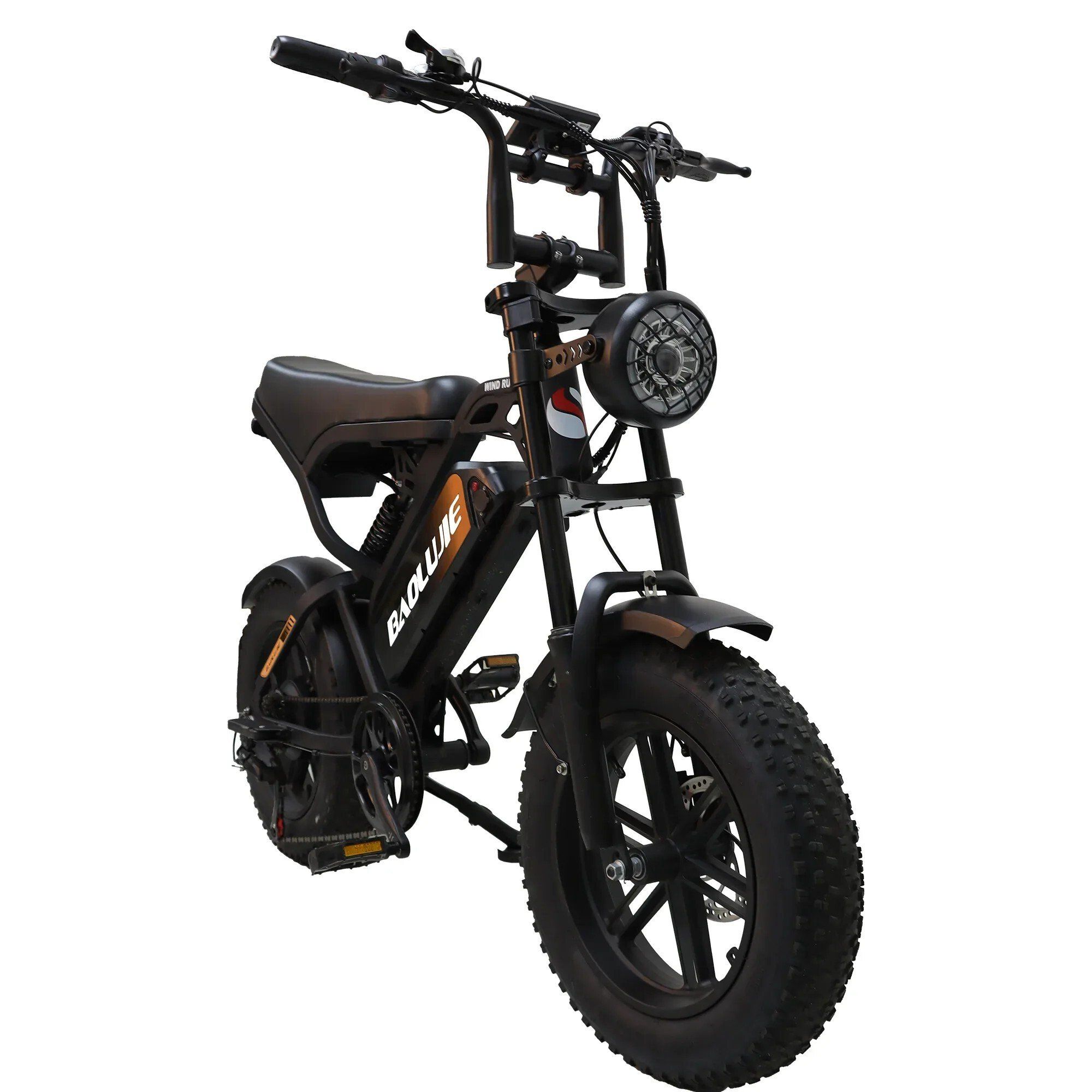 BAOLUJIE F2 Elektrische fiets met volledige vering, 48V 13Ah, 16"x4.0"