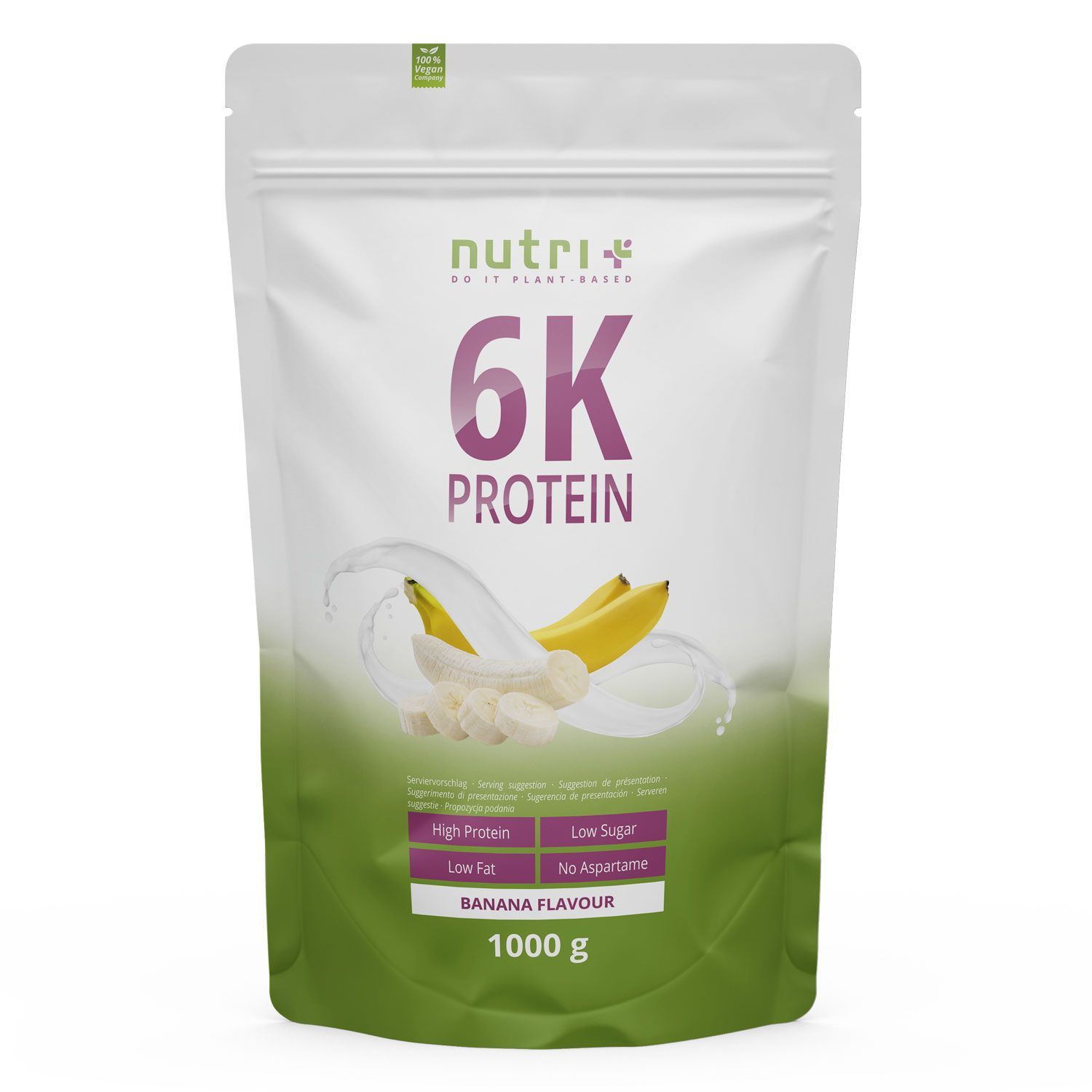 nutri+ 6K Poudre de protéines shake sans Whey