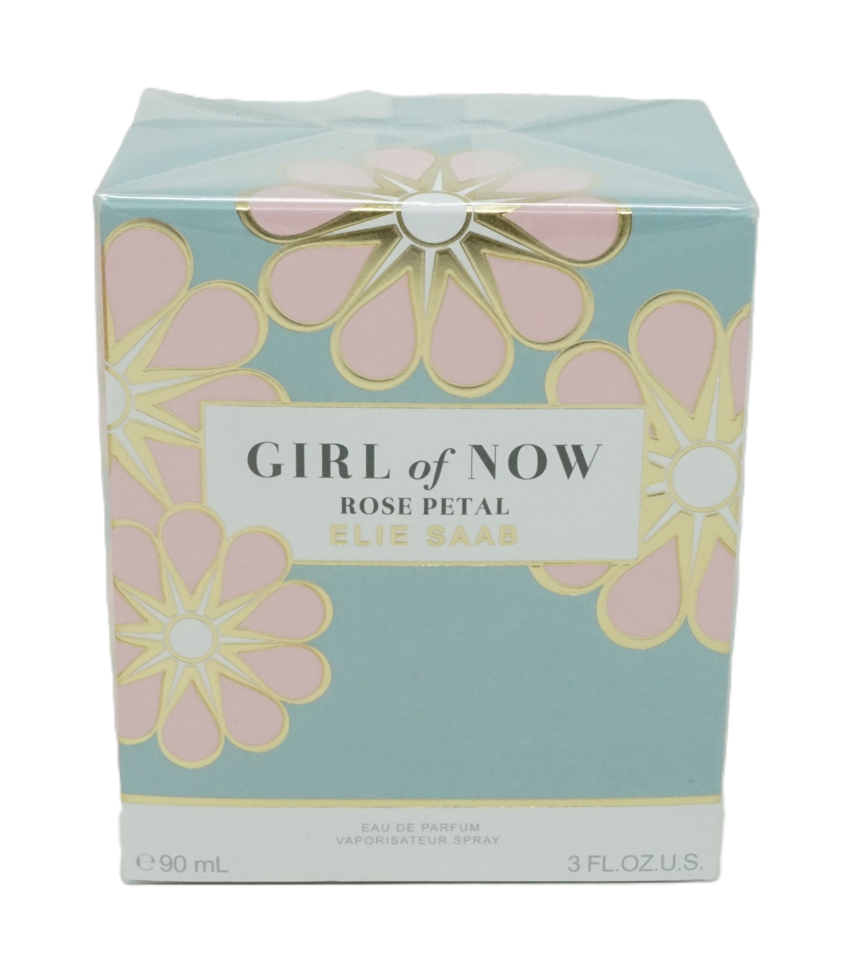 Emballage du spray naturel Elie Saab Girl of Now Rose Petal Eau de Parfum.