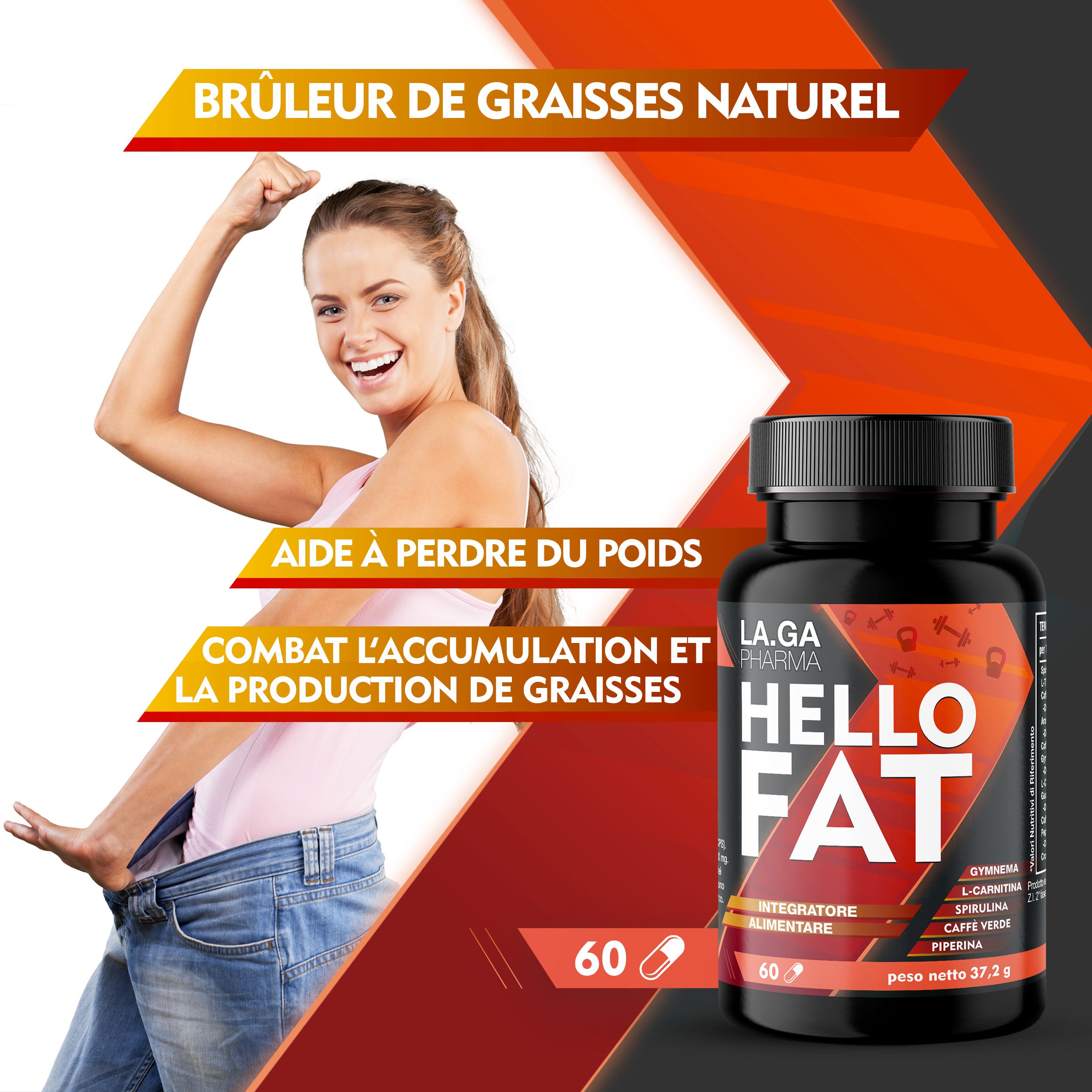 LA.GA Hello Fat © Soutien du métabolisme et de l'énergie.