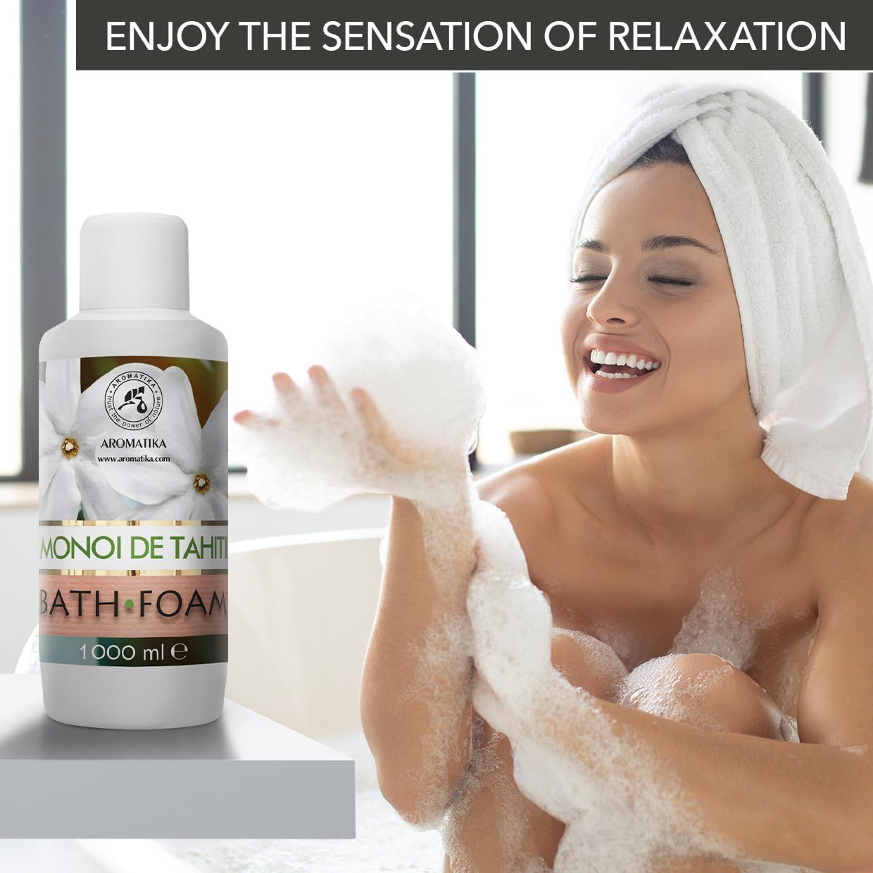 AROMATIKA Mousse de Bain Monoï de Tahiti