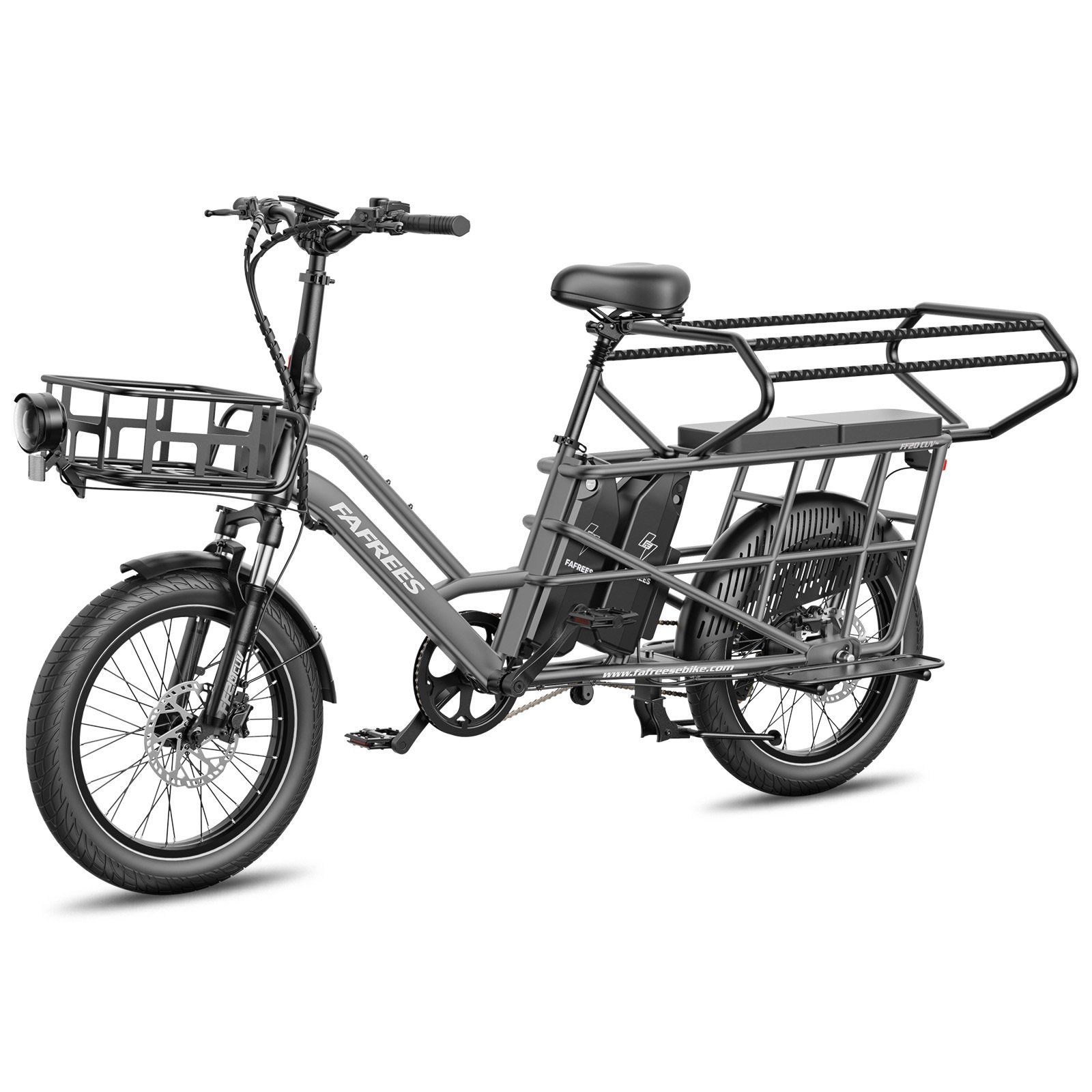 FAFREES FF20 CUV Vélo électrique modulable à longue queue – Double batterie 30 Ah