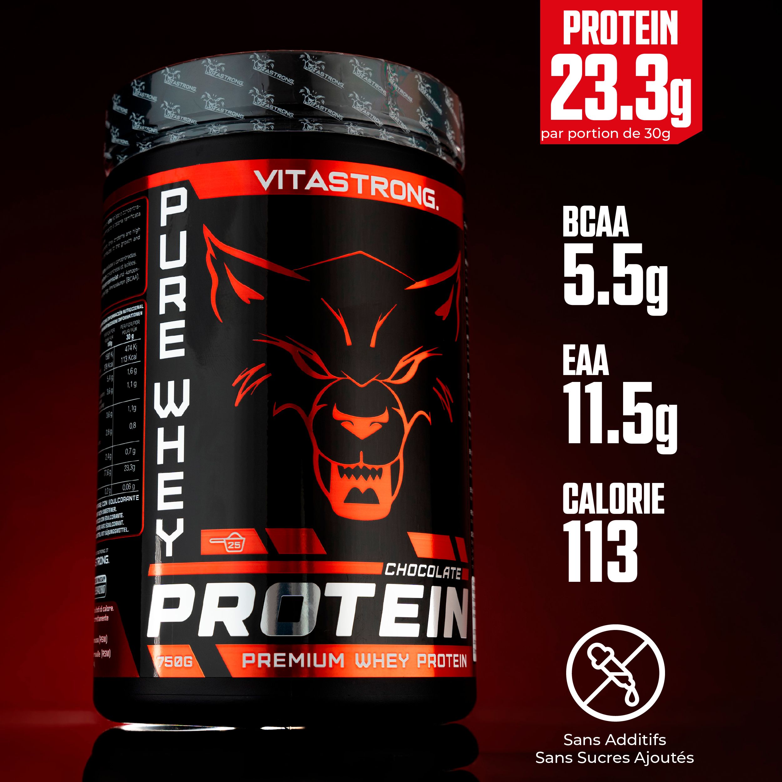 Vitastrong Pure Whey Protein - Chocolat