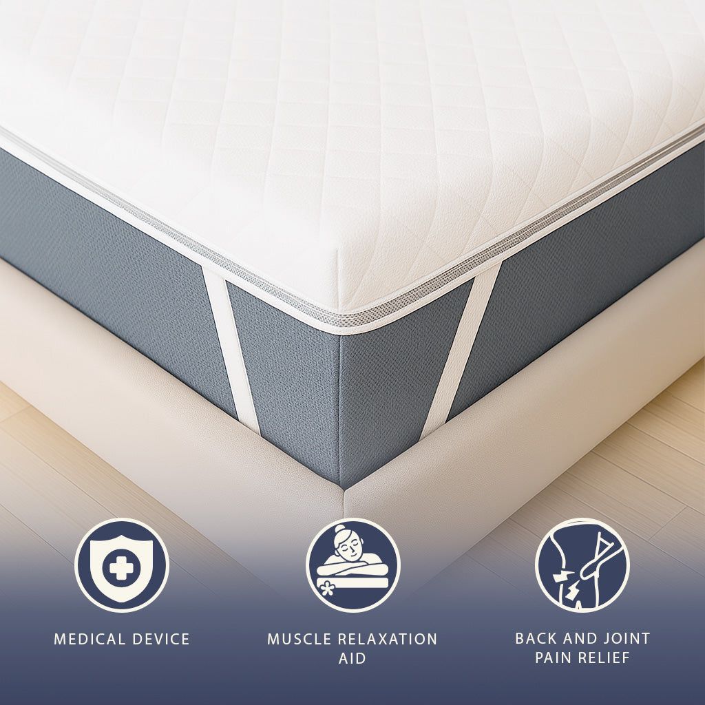 The White Stone Matrastopper 180x200 van Memory Foam met 9 Gedifferentieerde Zones | Hoogte 5 cm