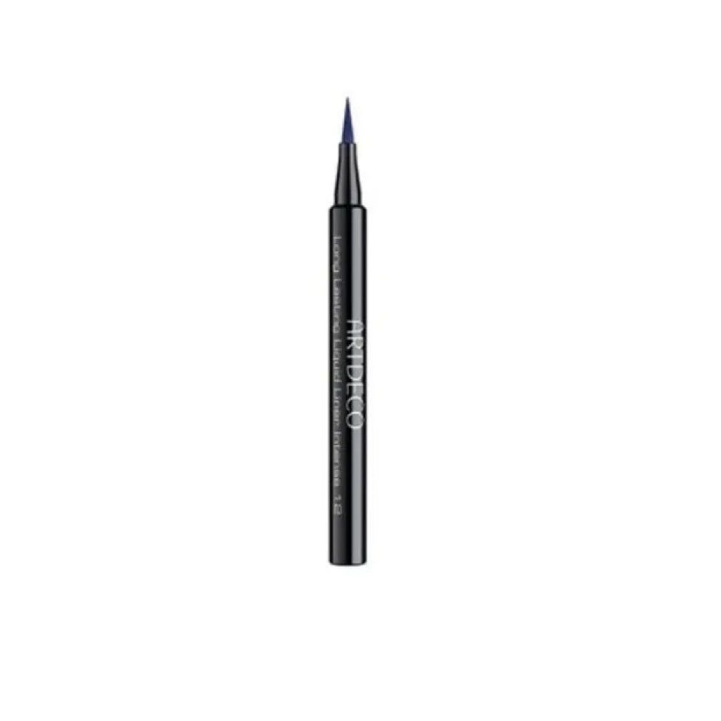 Artdeco Long Lasting Liquid Liner Intense. Zwarte pen met blauwe punt. Opschrift: Long Lasting Liquid Liner Intense 12.