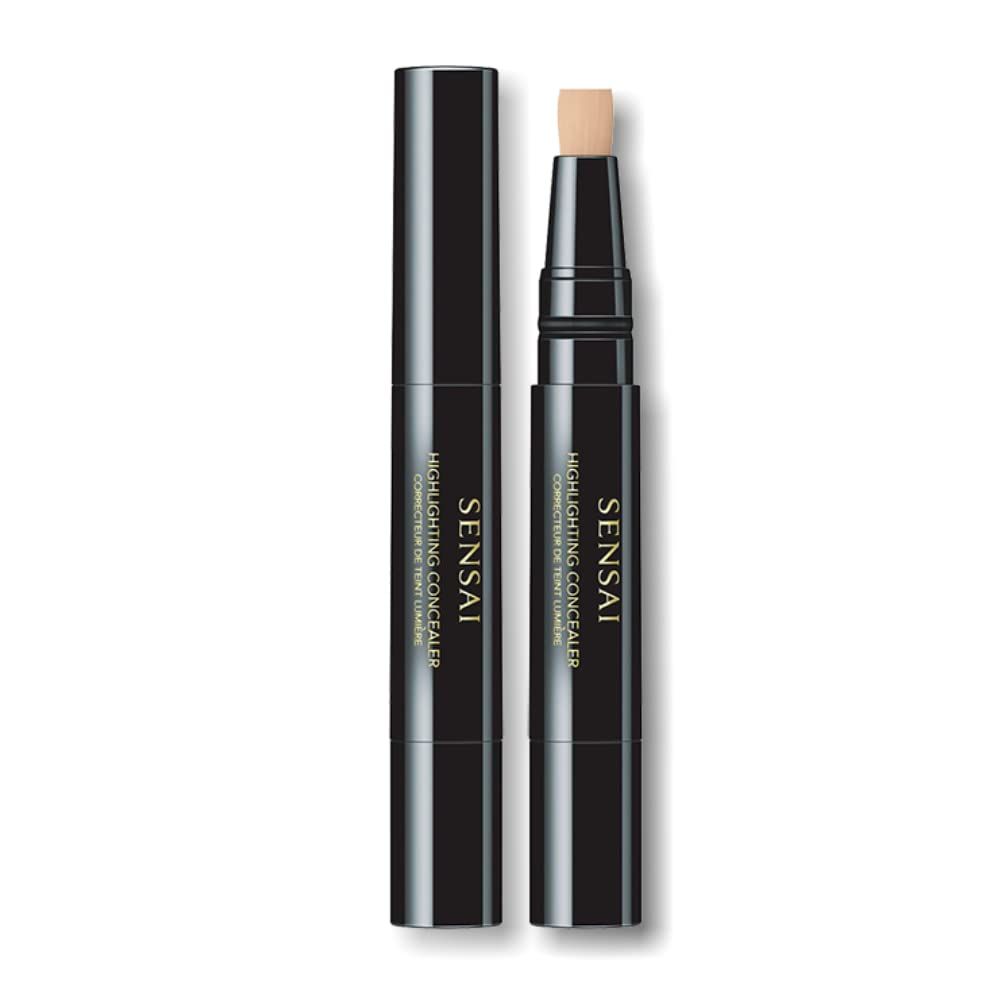 Stylo noir avec applicateur clair. Inscription: HIGHLIGHTING CONCEALER, SENSAI.