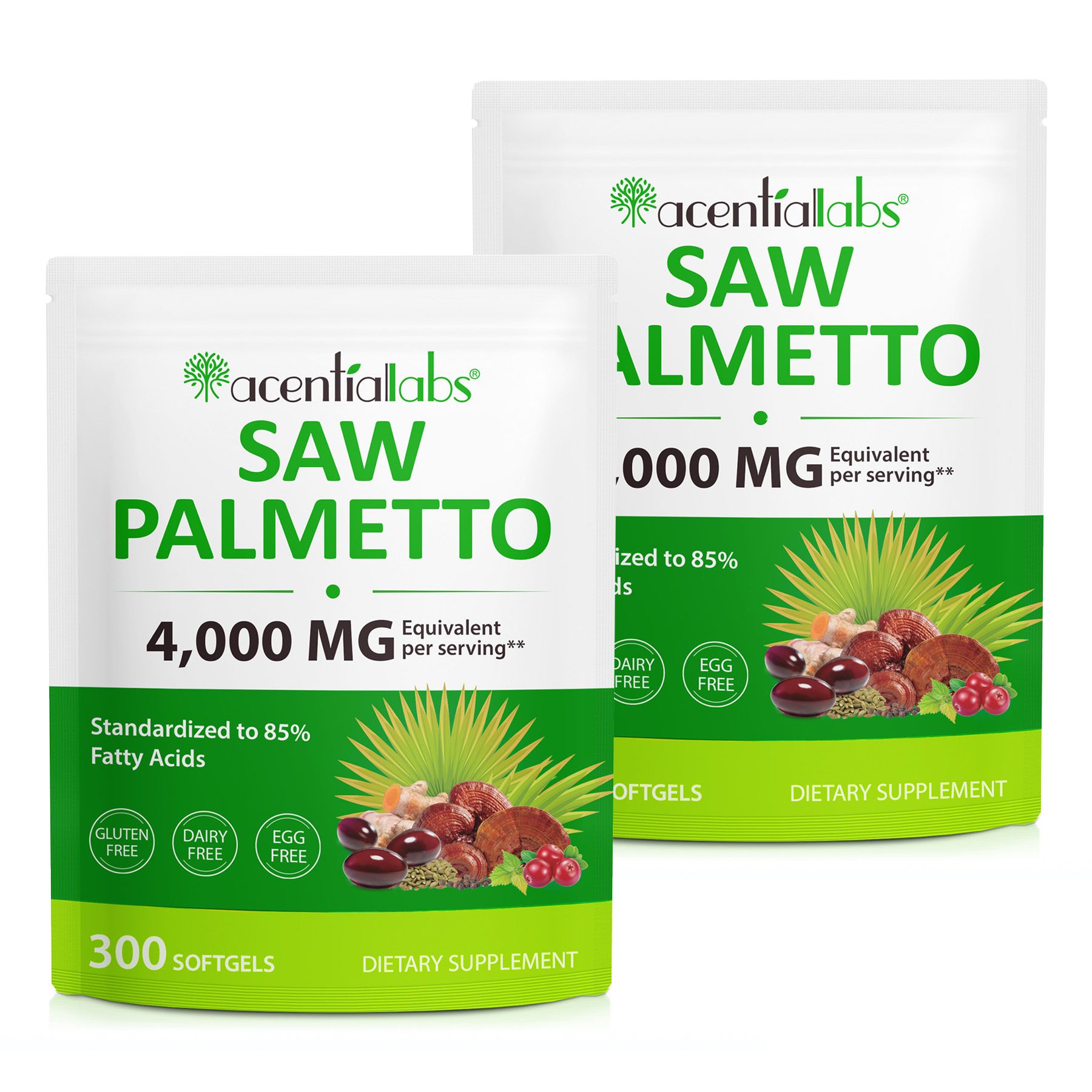 Acentiallabs Zaagpalmextract Pompoenpitolie Hooggedoseerde softgels