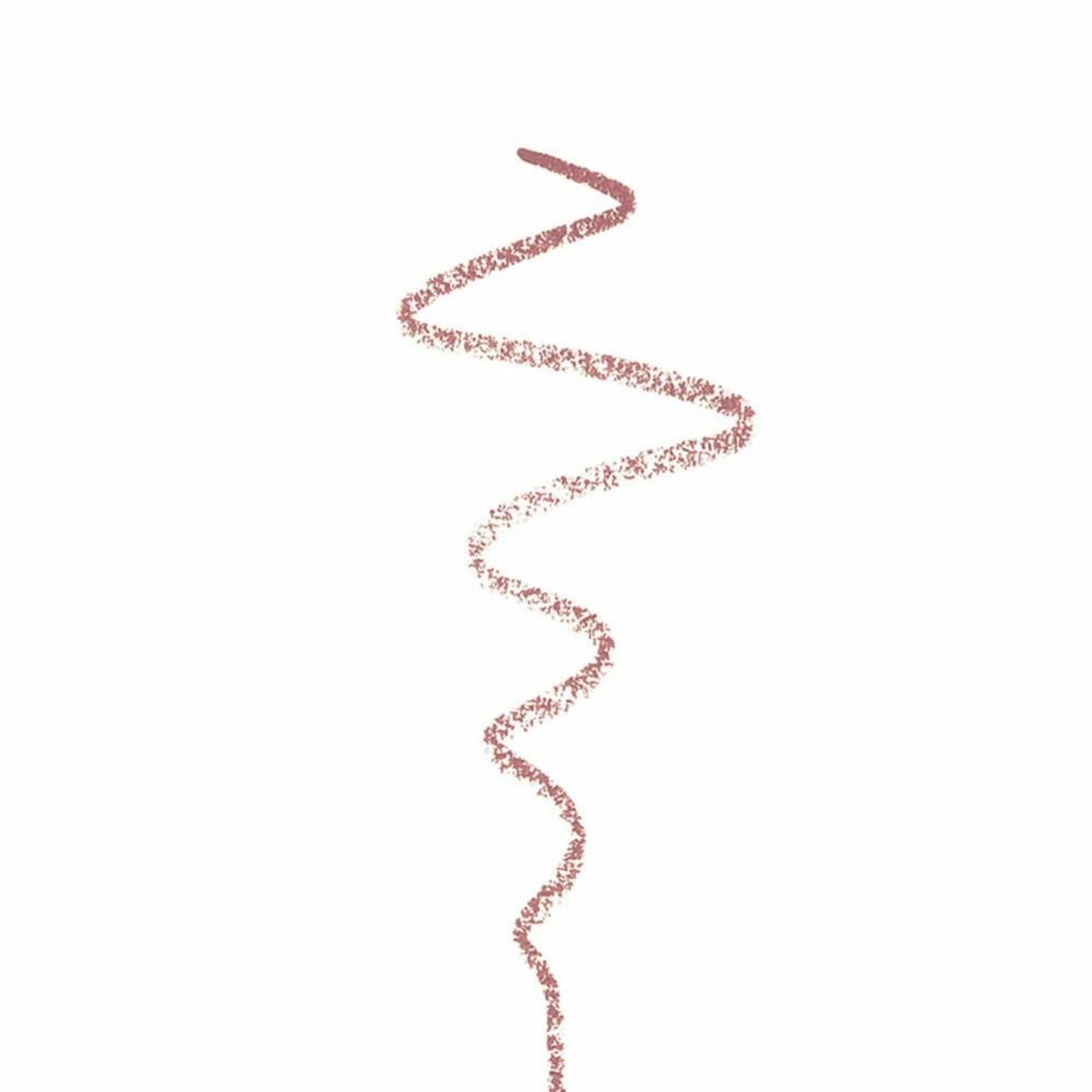 Roze lijn getrokken met een lippenstift.