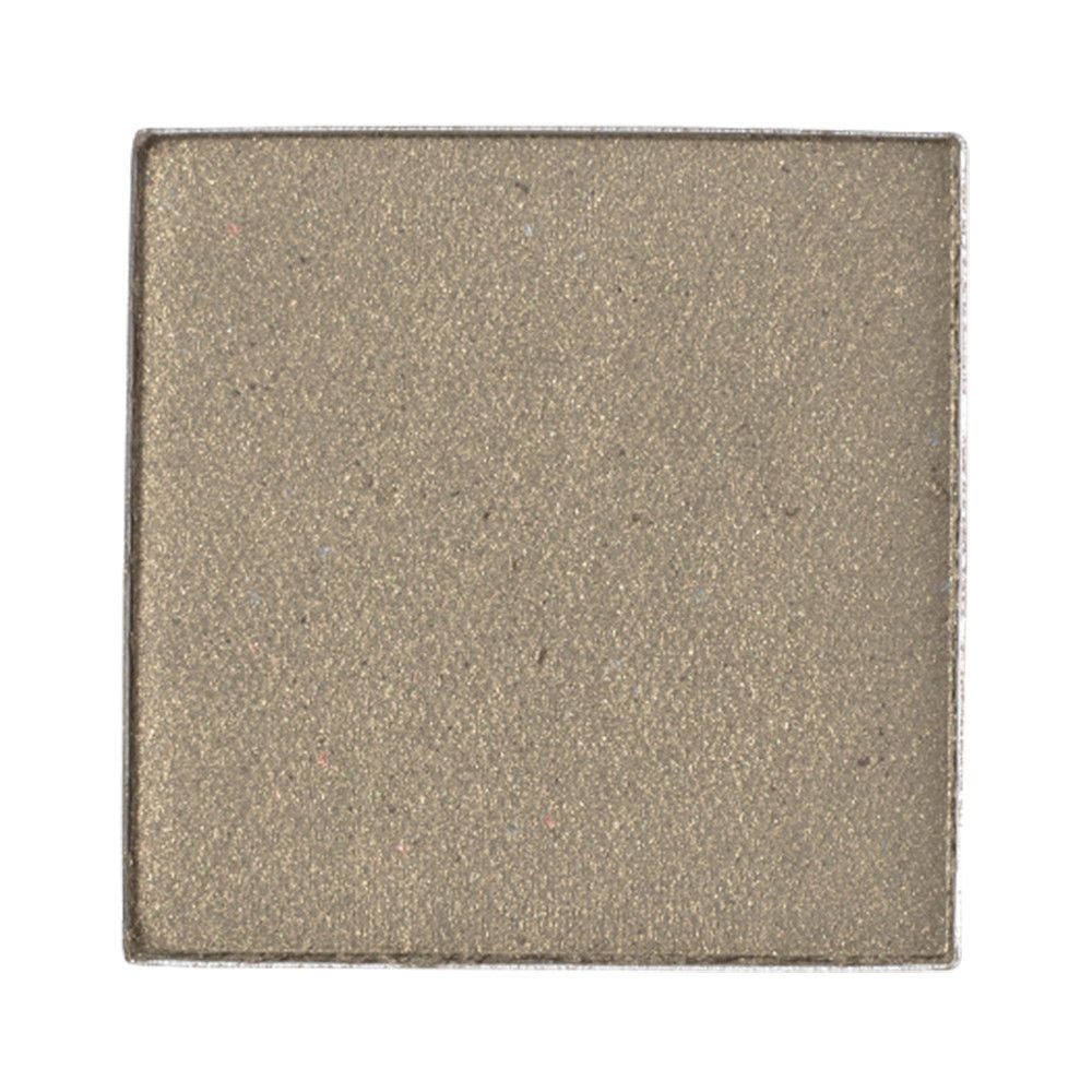 Fard à paupières carré, couleur or. Surface brillante.