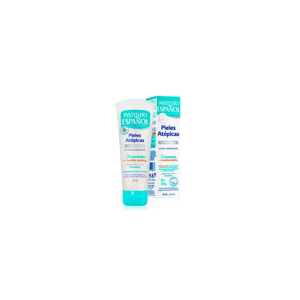 Crème Visage Atopique : Tube et boîte avec 3 Céramides et Centella Asiatica.