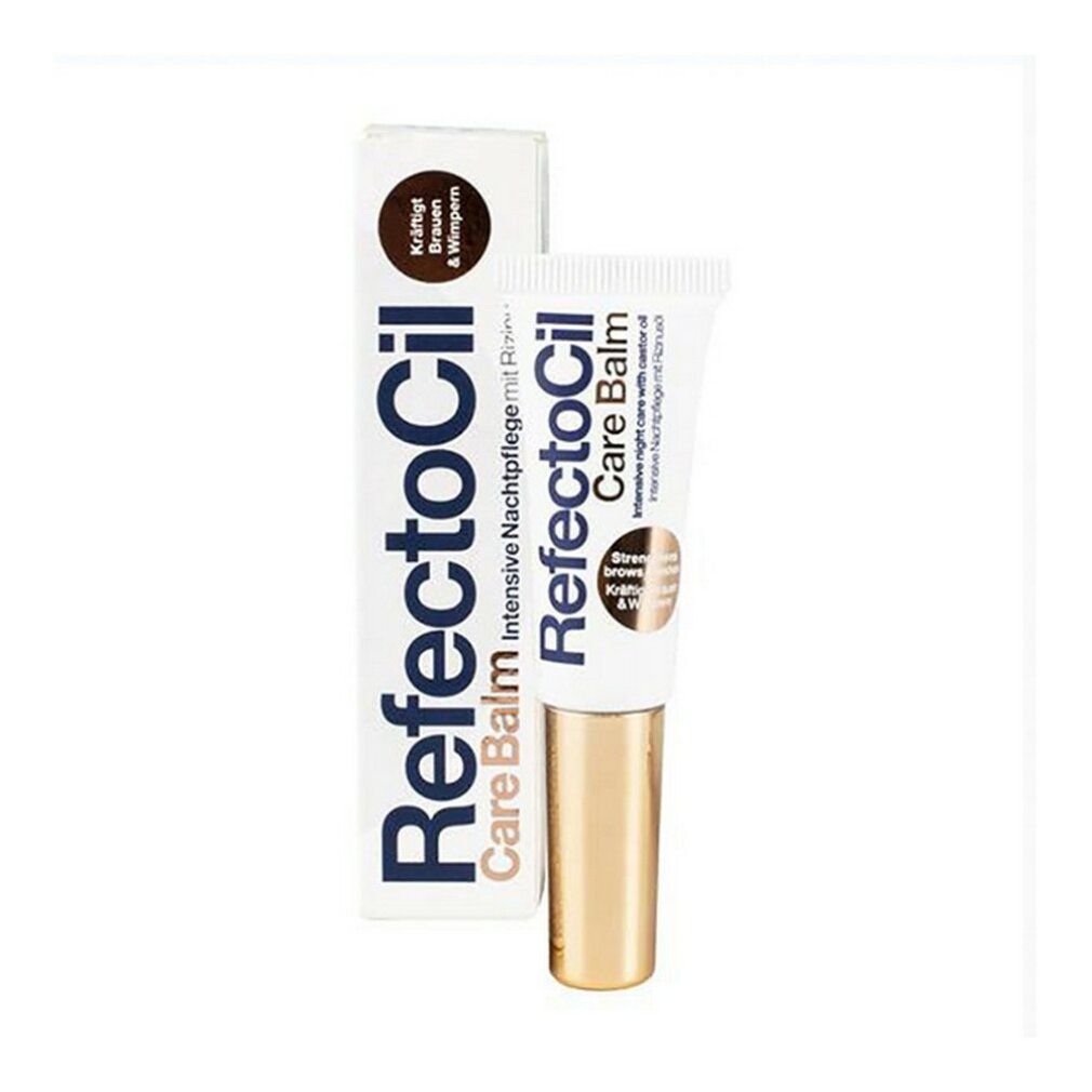 Tube et boîte Refectocil Care Balm. Soin de nuit intensif pour sourcils.