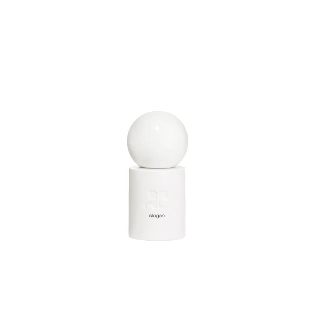 Courrèges Slogan Eau de Parfum Spray flacon in wit.