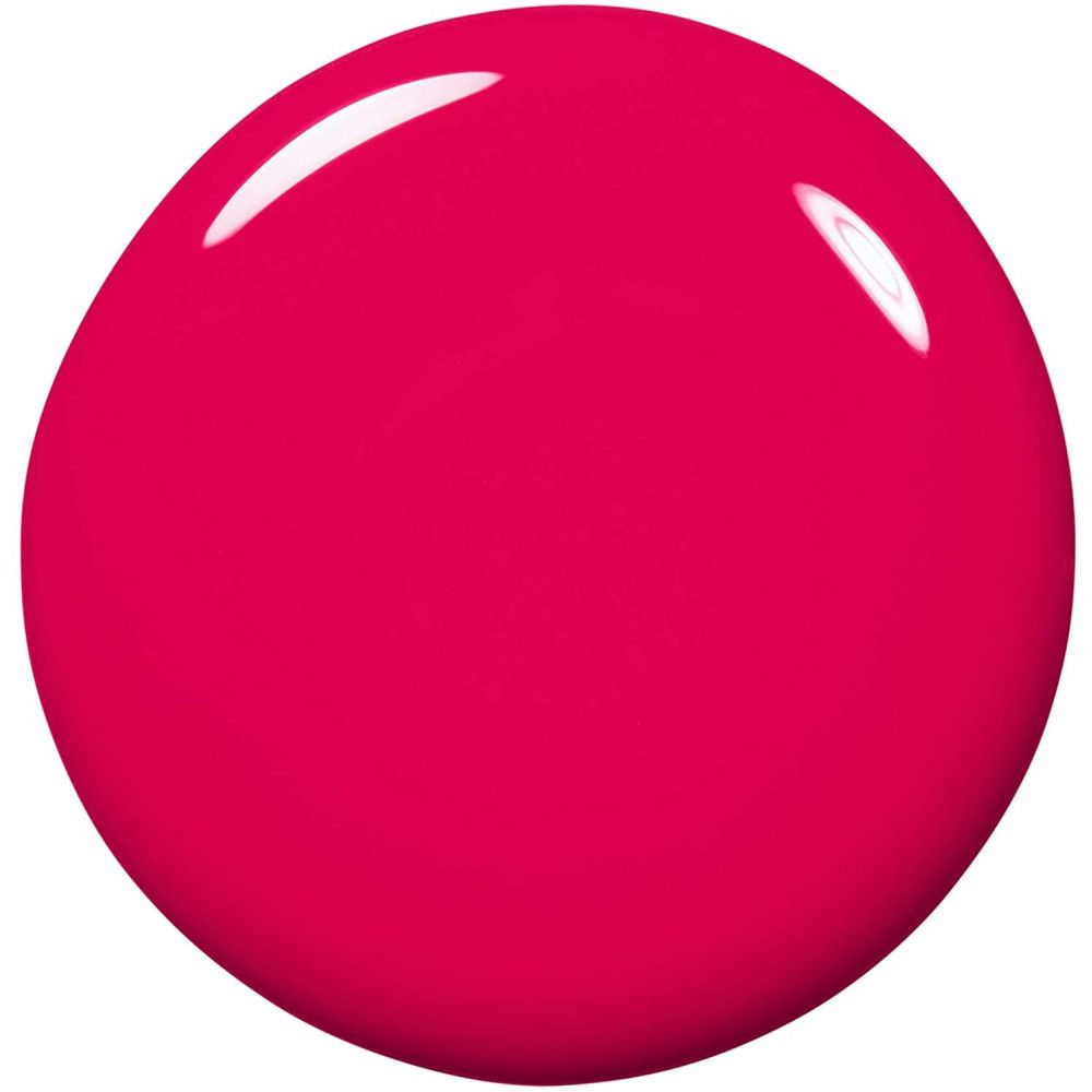Goutte de vernis à ongles rose vif, brillante. Aucun autre détail visible.