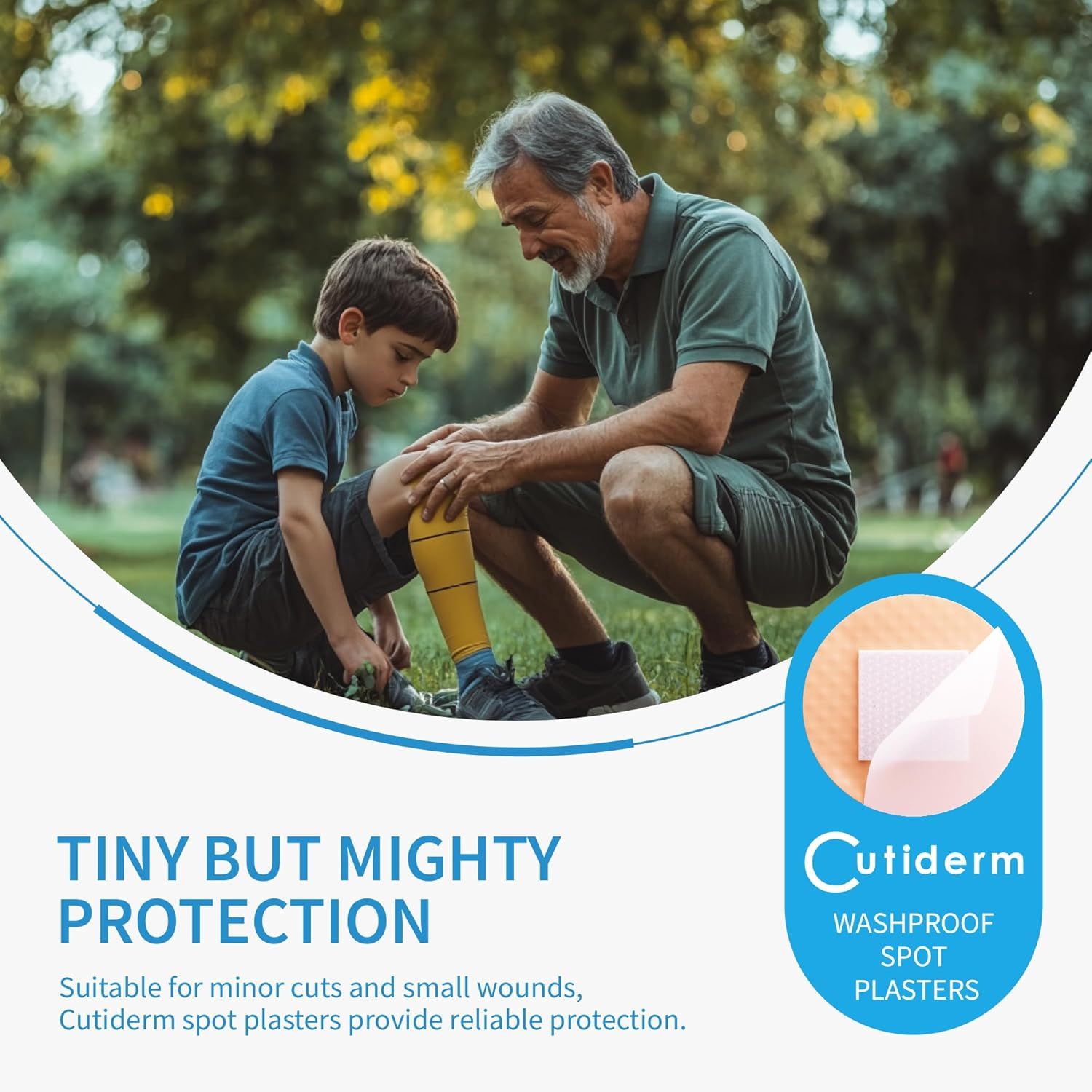 Pansements Cutiderm offrant une protection petite mais puissante pour les plaies.