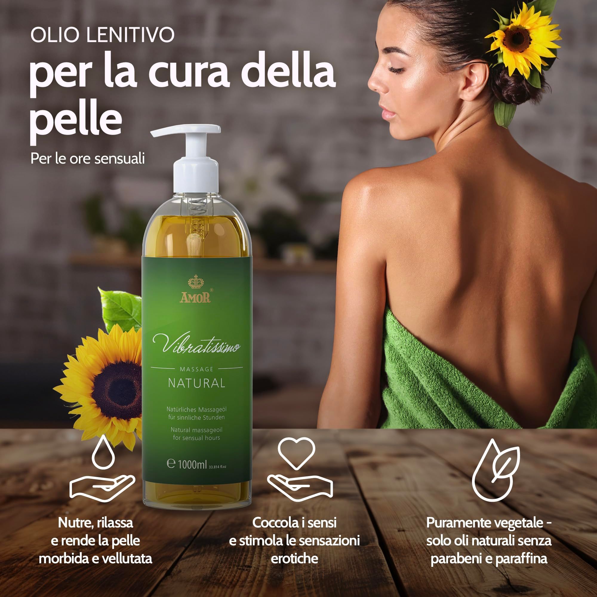 Vibratissimo Huile de Massage Natural