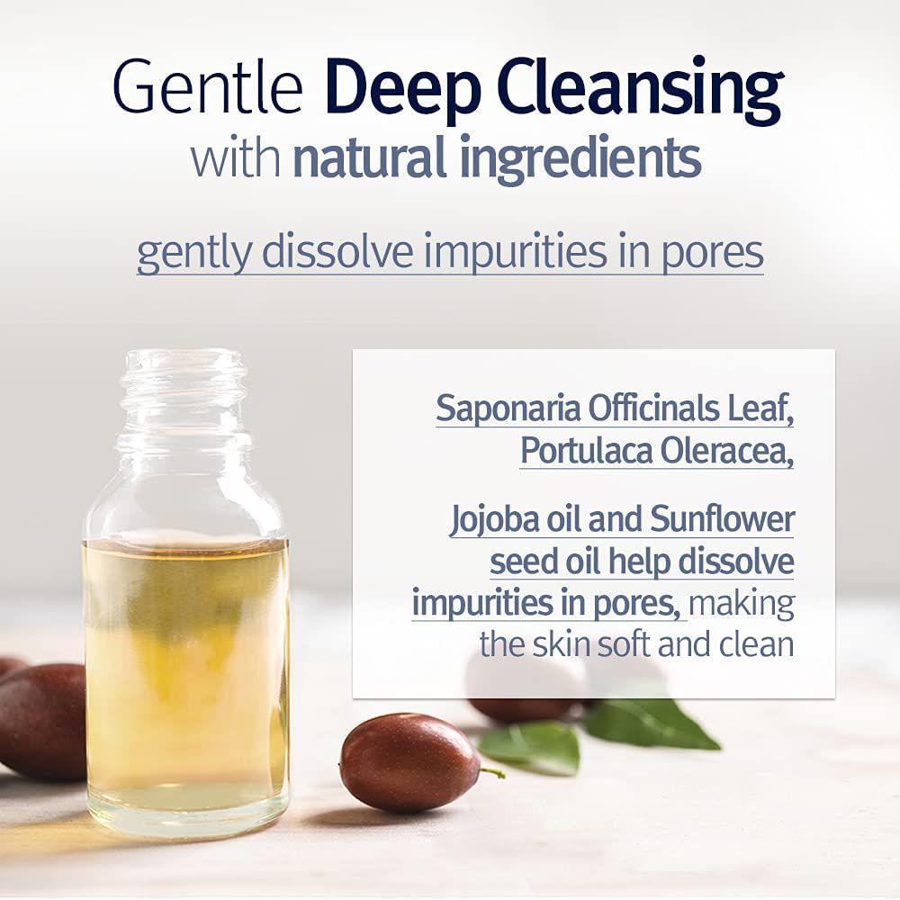 Nettoyage en profondeur doux avec des ingrédients naturels, huile de jojoba et de tournesol.