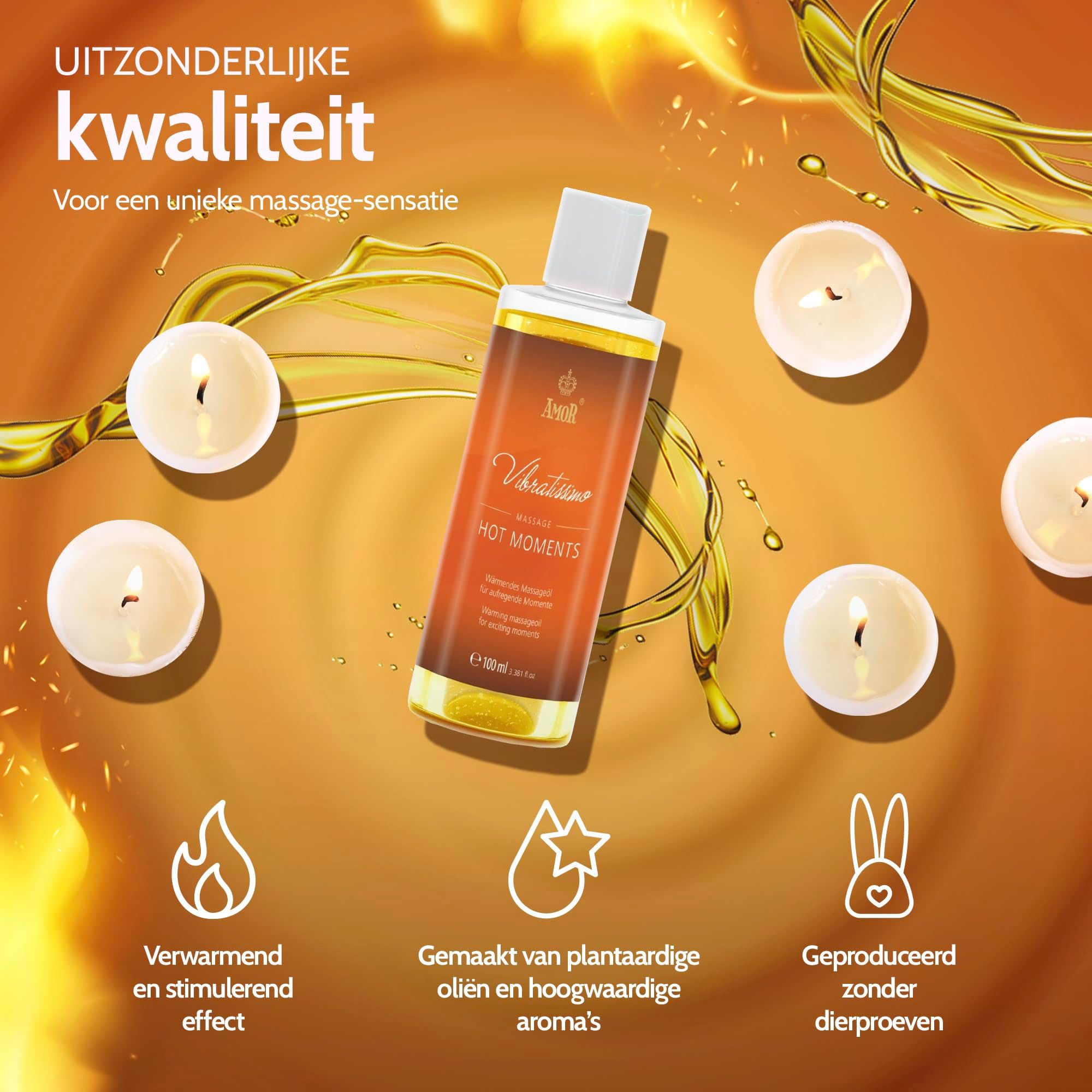 Vibratissimo Massageolie Hot Moments