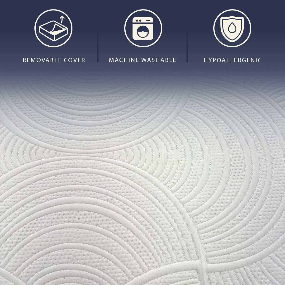 The White Stone Matras 160x190 Pocketveren en Memory Foam Hoog 25 cm