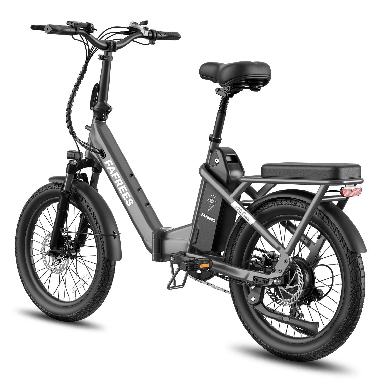 FAFREES F20 Flex Vélo électrique pliant, batterie amovible 25 Ah, 7 vitesses