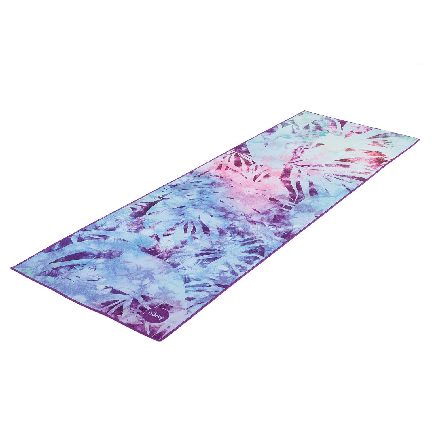 bodhi GRIP² Yoga Towel Art Collection, Arctic Leaves, blue-batik