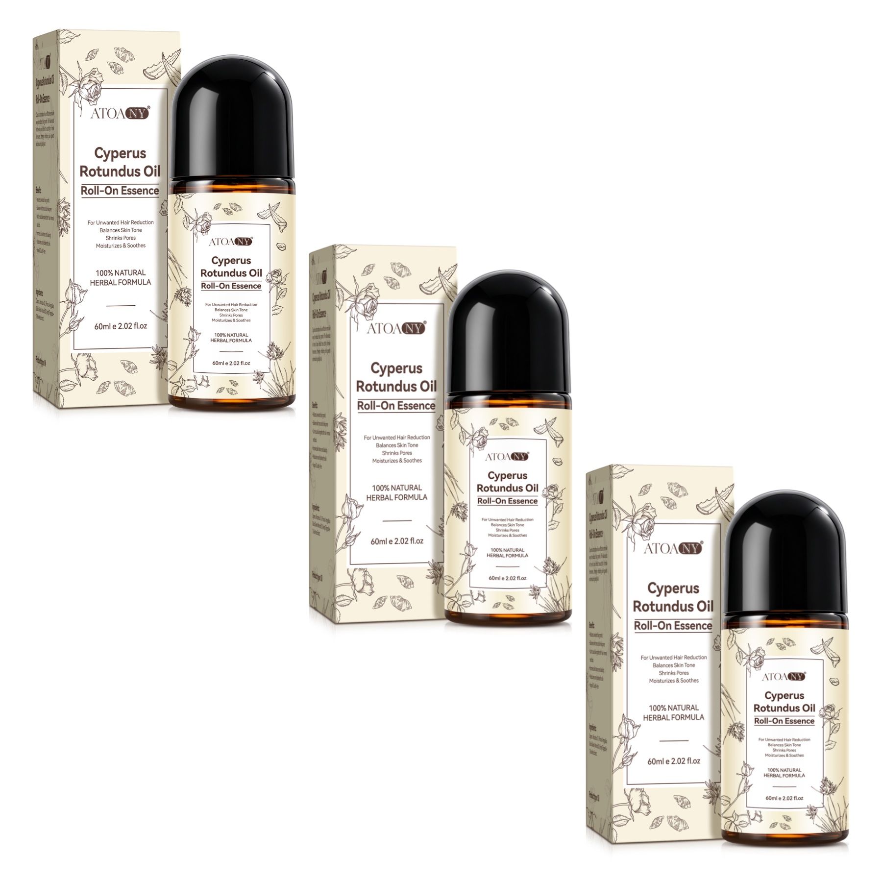 P-beauty Huile de Cyperus Rotundus Épilation et inhibiteur de repousse des poils Nagarmotha