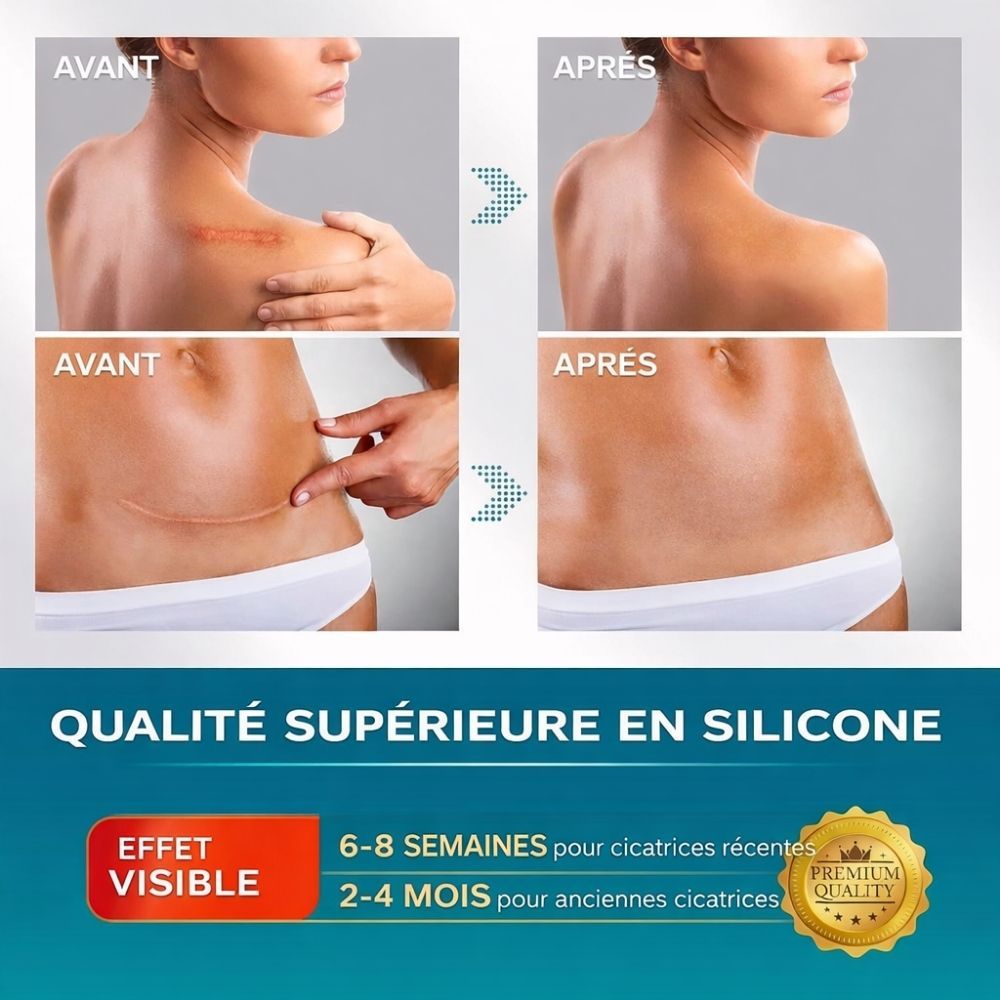 Comment ça marche: hydrater, apaiser, équilibrer, protéger. Produit: Pansements cicatrisants en silicone de qualité supérieure.